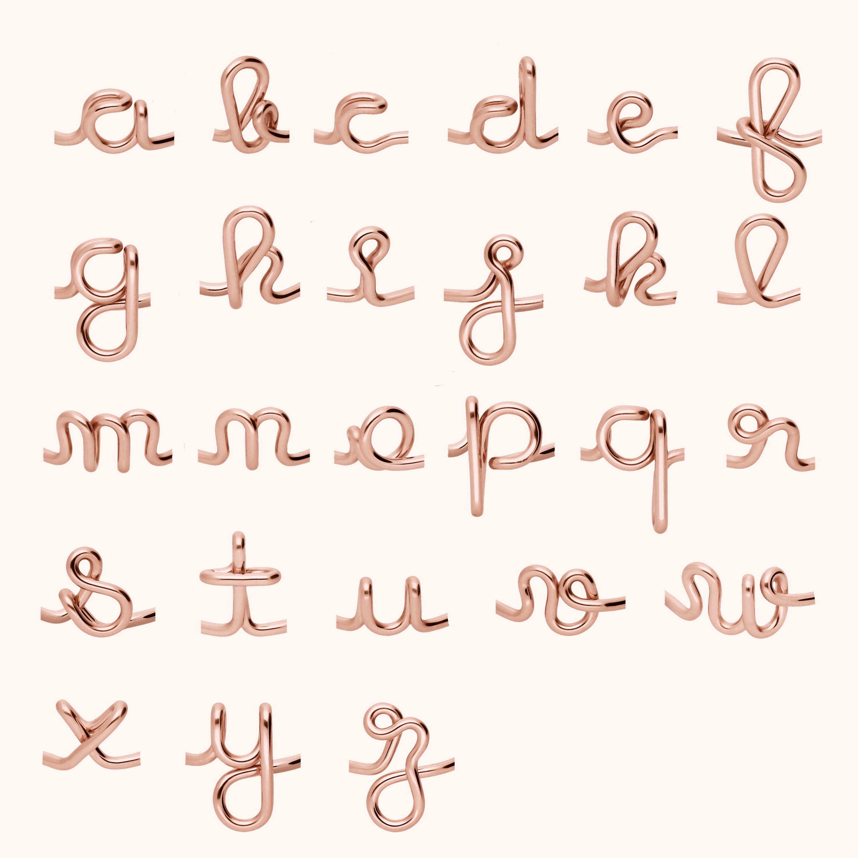 Bracelet Cordon Original Initiale en or rose laminé — expédition sécurisée Paris