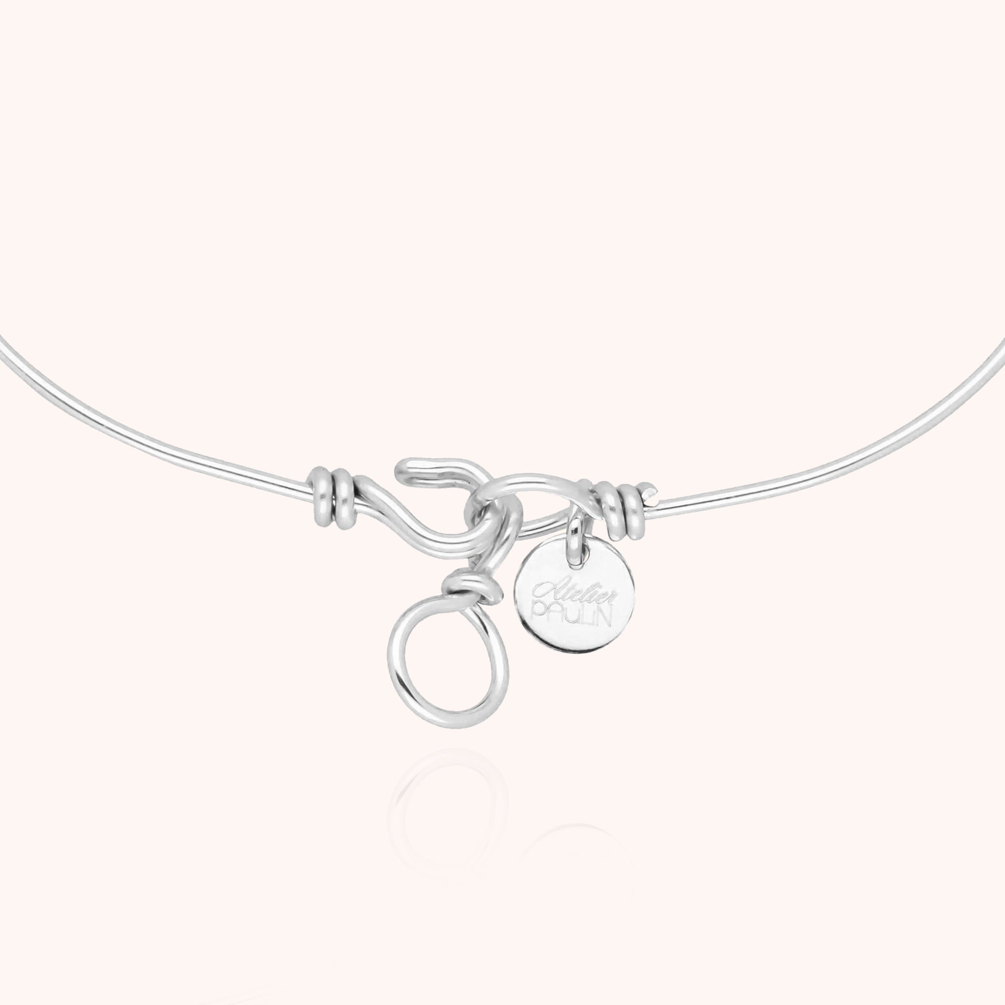 Bracelet Original Personnalisé or blanc 750/1000 façonné à la main Paris Atelier Paulin