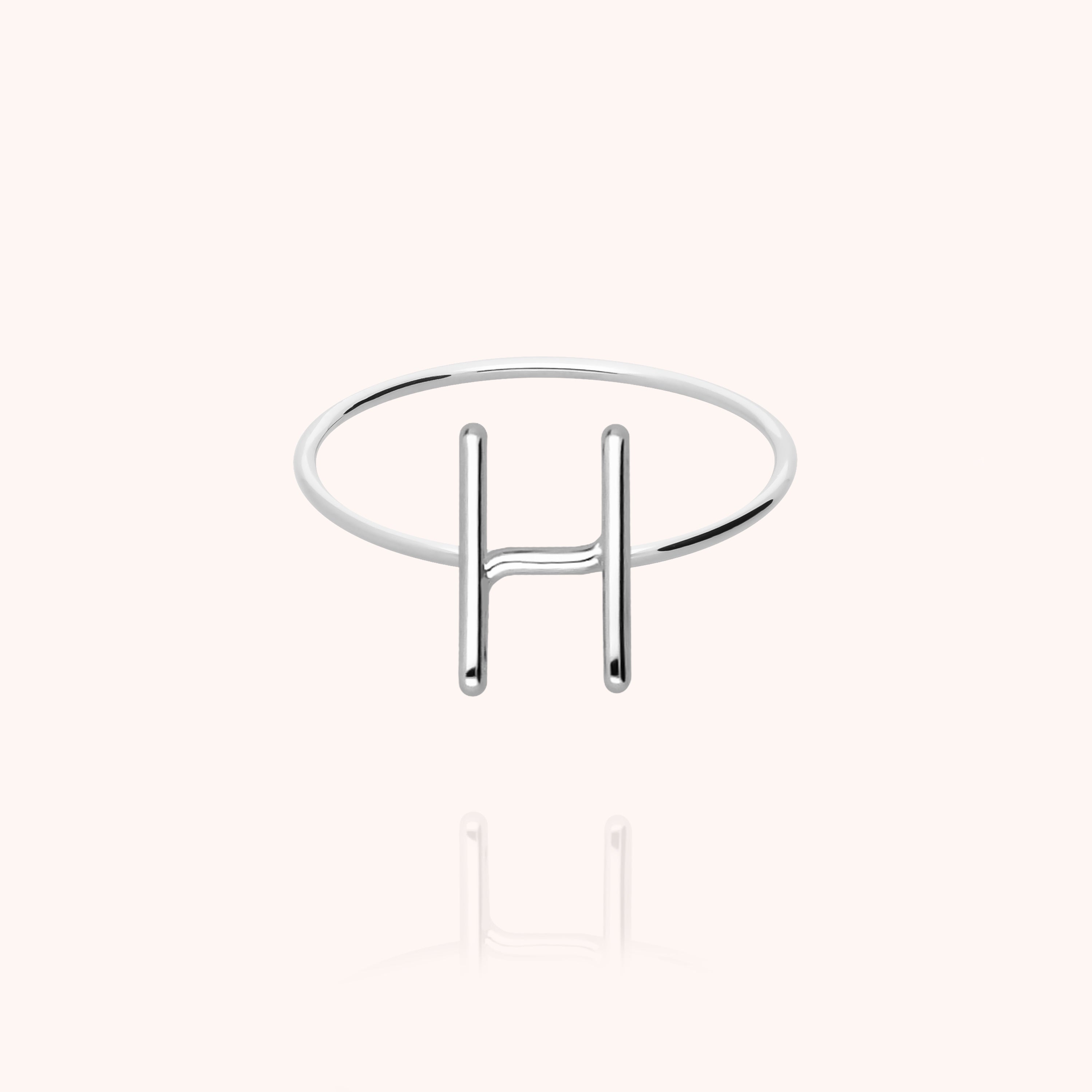 Bague Capitale Initiale — cadeau de luxe fait main Paris