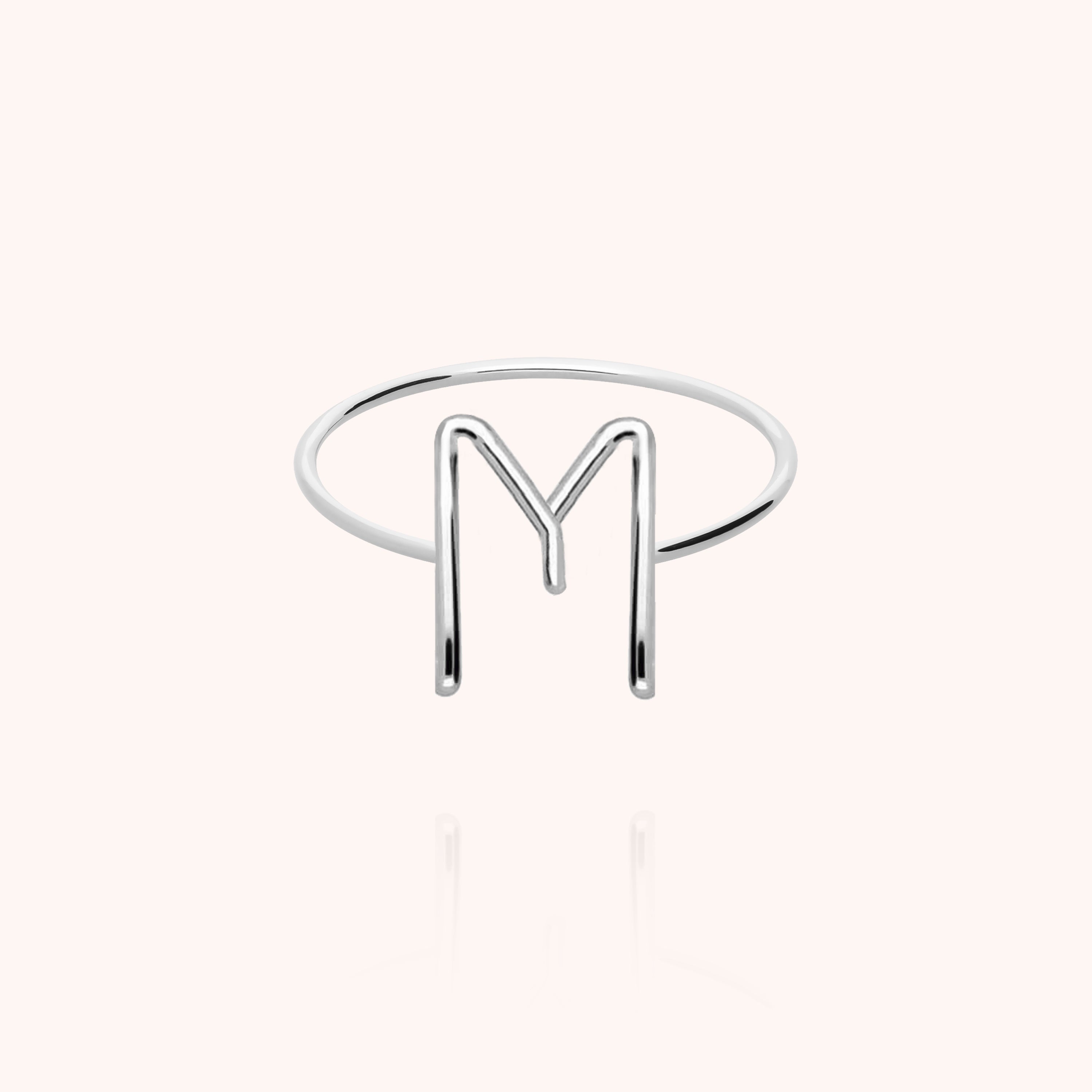 Bague Capitale Initiale — cadeau de luxe fait main Paris