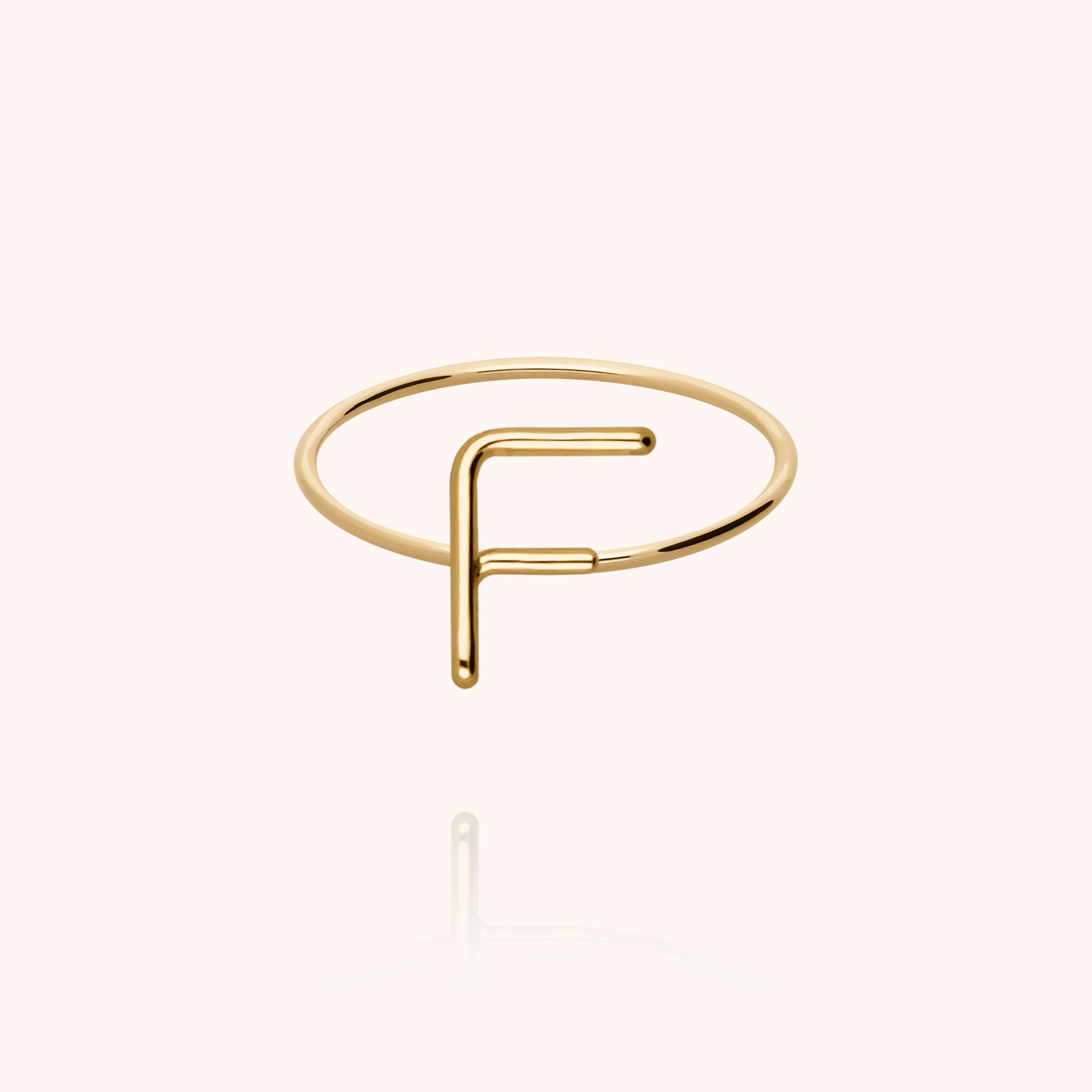 Bague Capitale Initiale — cadeau de luxe fait main Paris