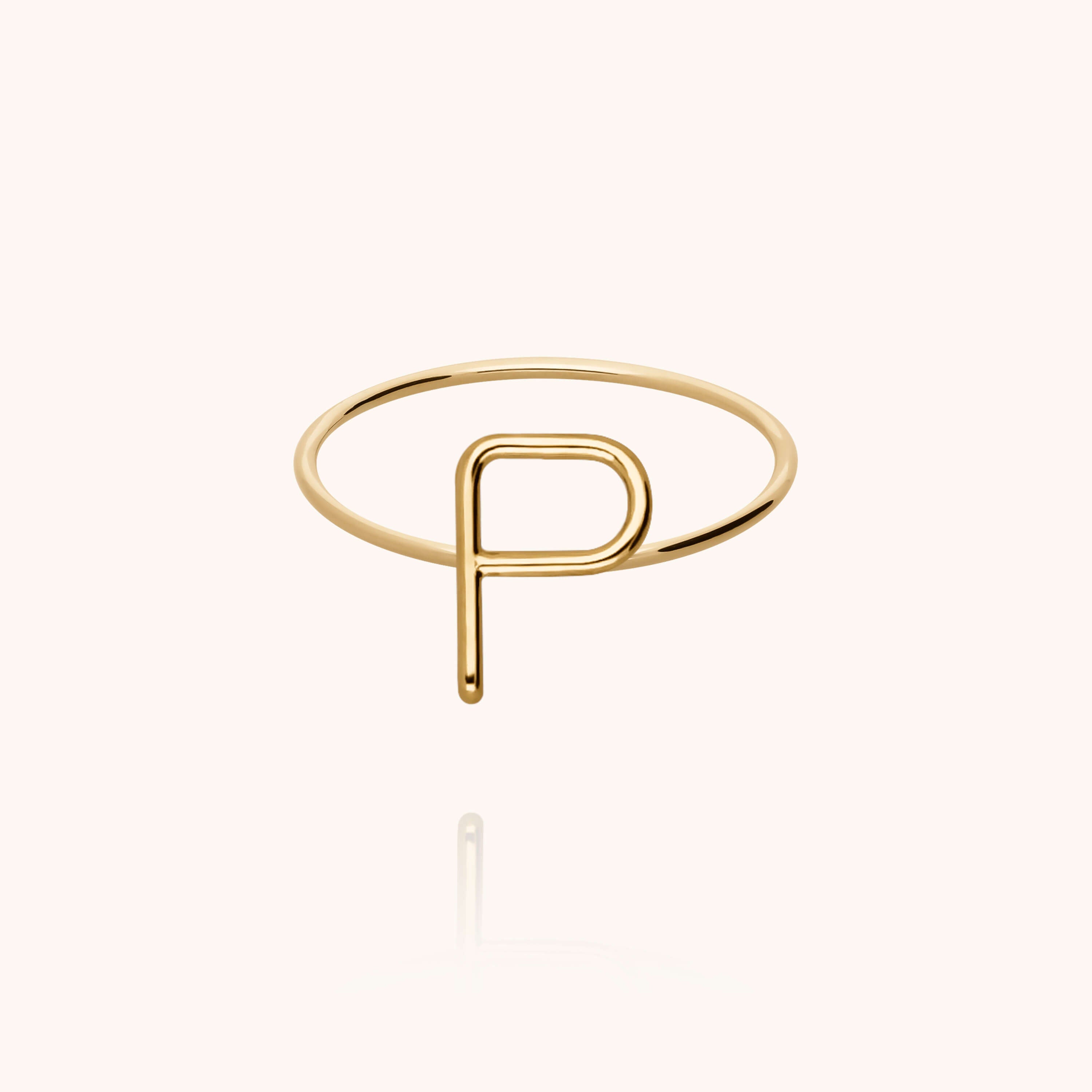 Bague Capitale Initiale — cadeau de luxe fait main Paris