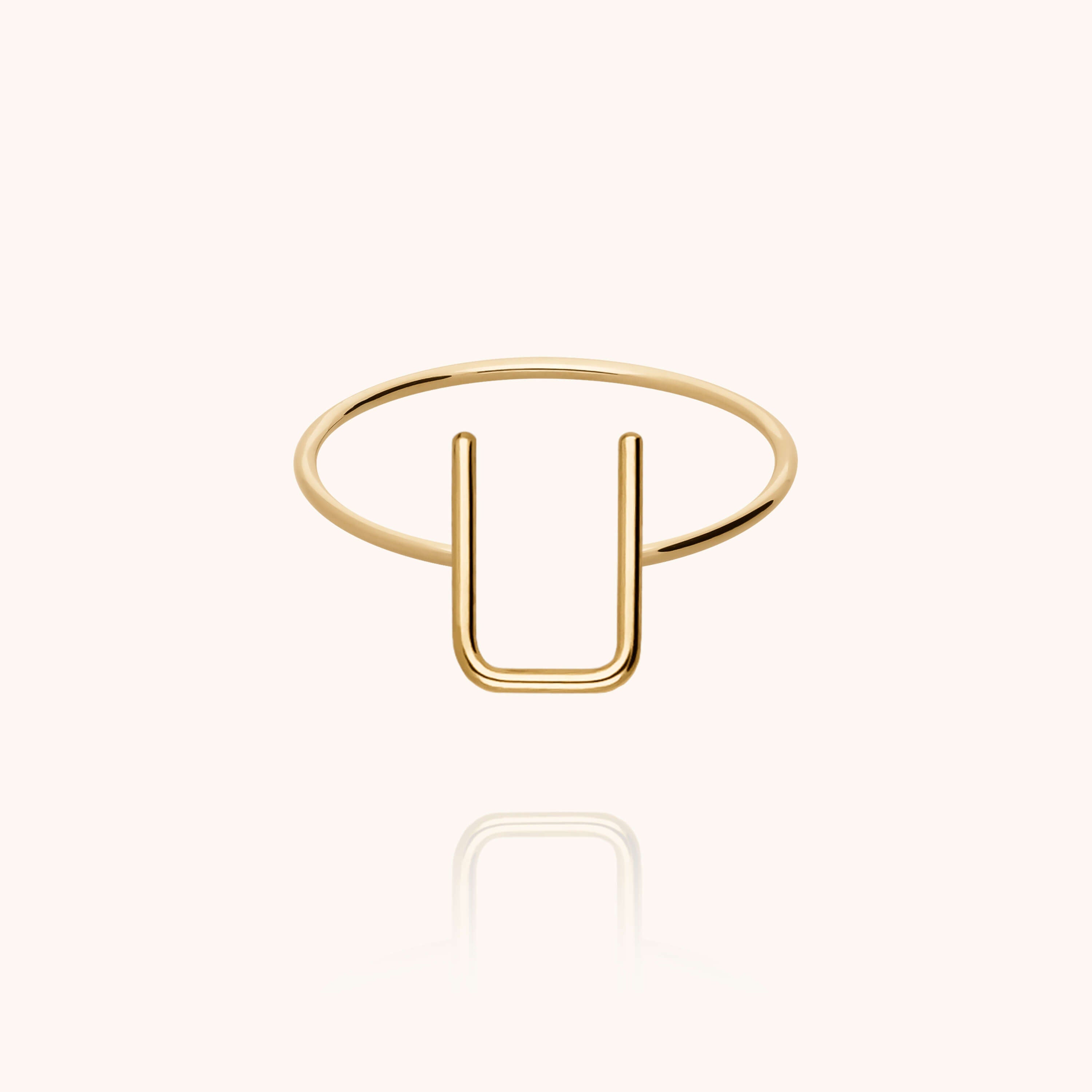 Bague Capitale Initiale — cadeau de luxe fait main Paris
