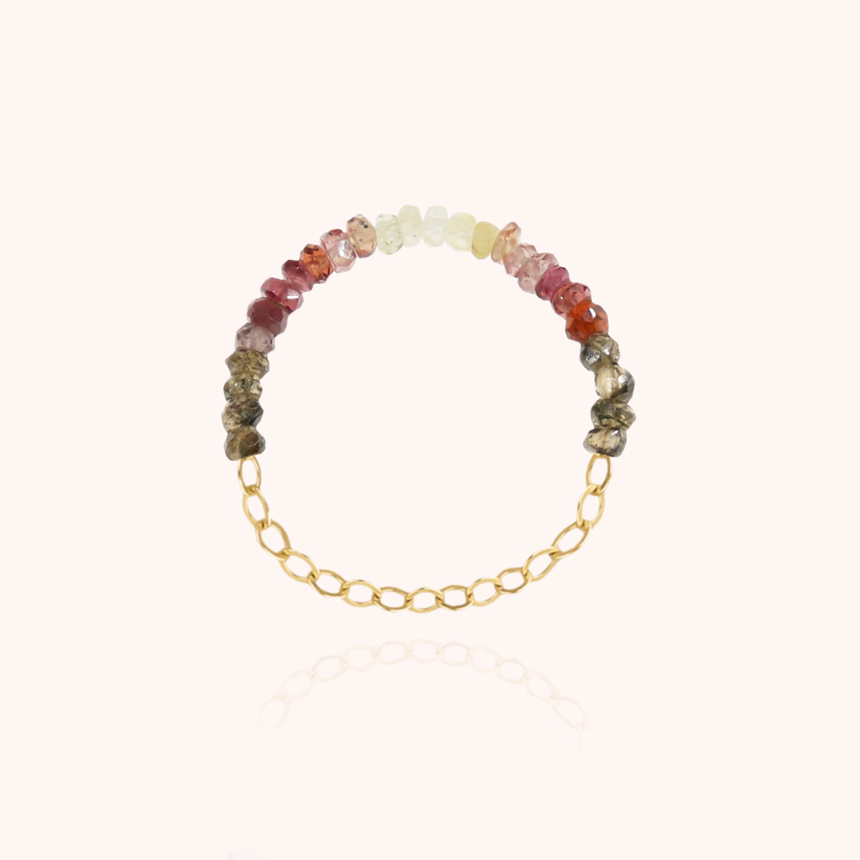 Chain Ring - fauve sapphire
