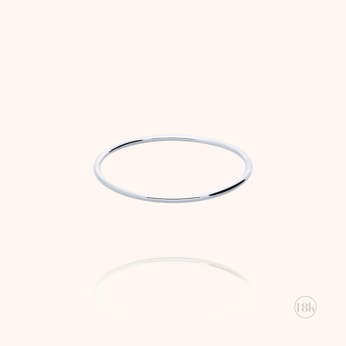 Bague Anneau Lisse Héra en argent sterling 925 façonnée à la main