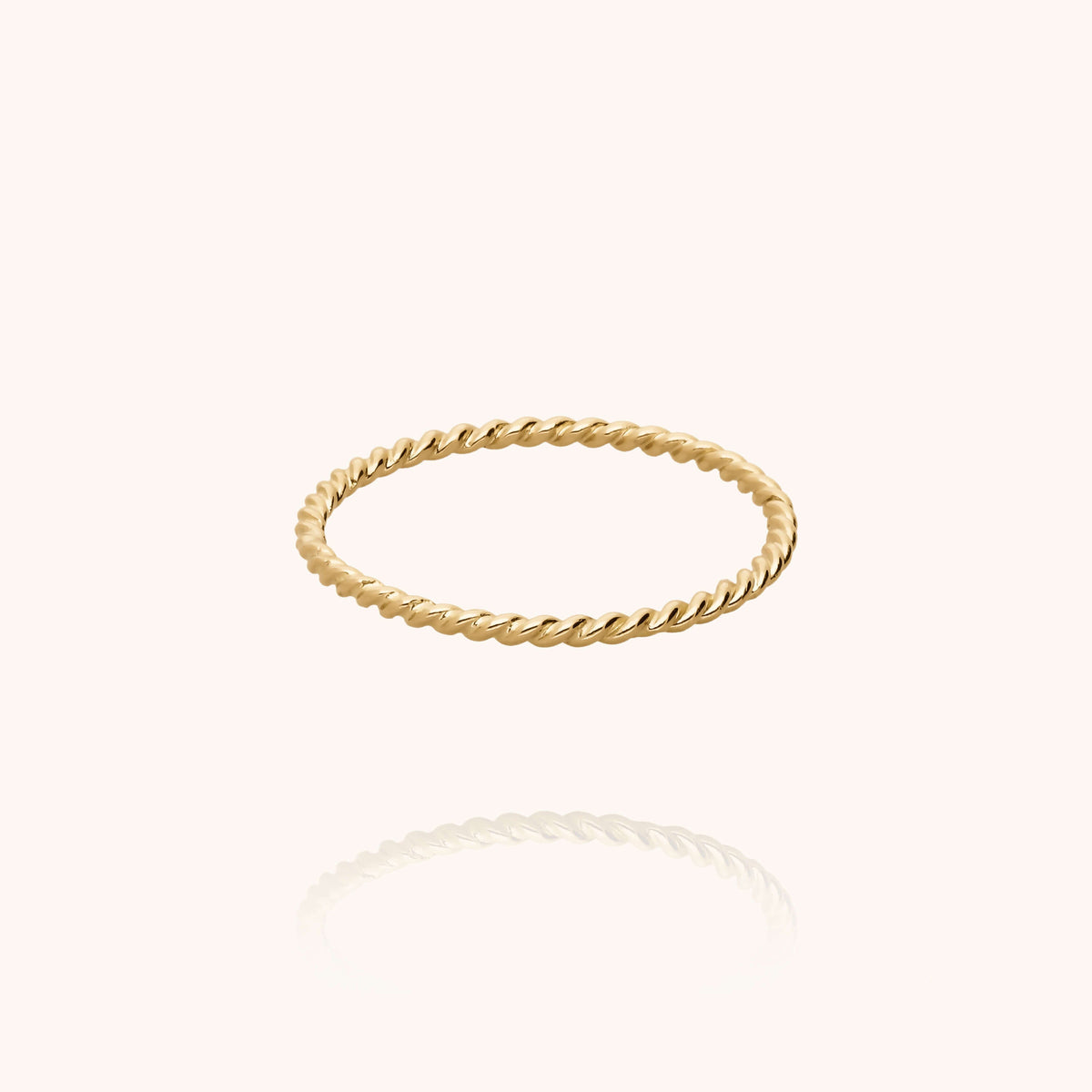 Anello Héra Intrecciato n°2 in filo d'oro giallo 18kt