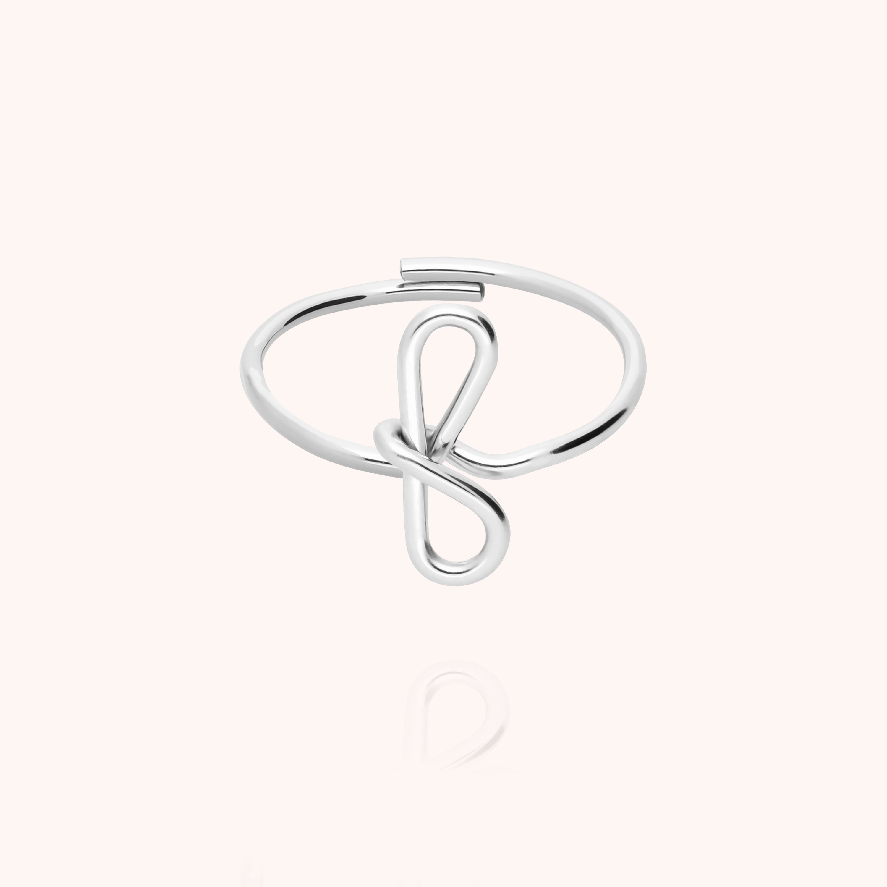 Bague Originale Initiale — cadeau de luxe fait main Paris
