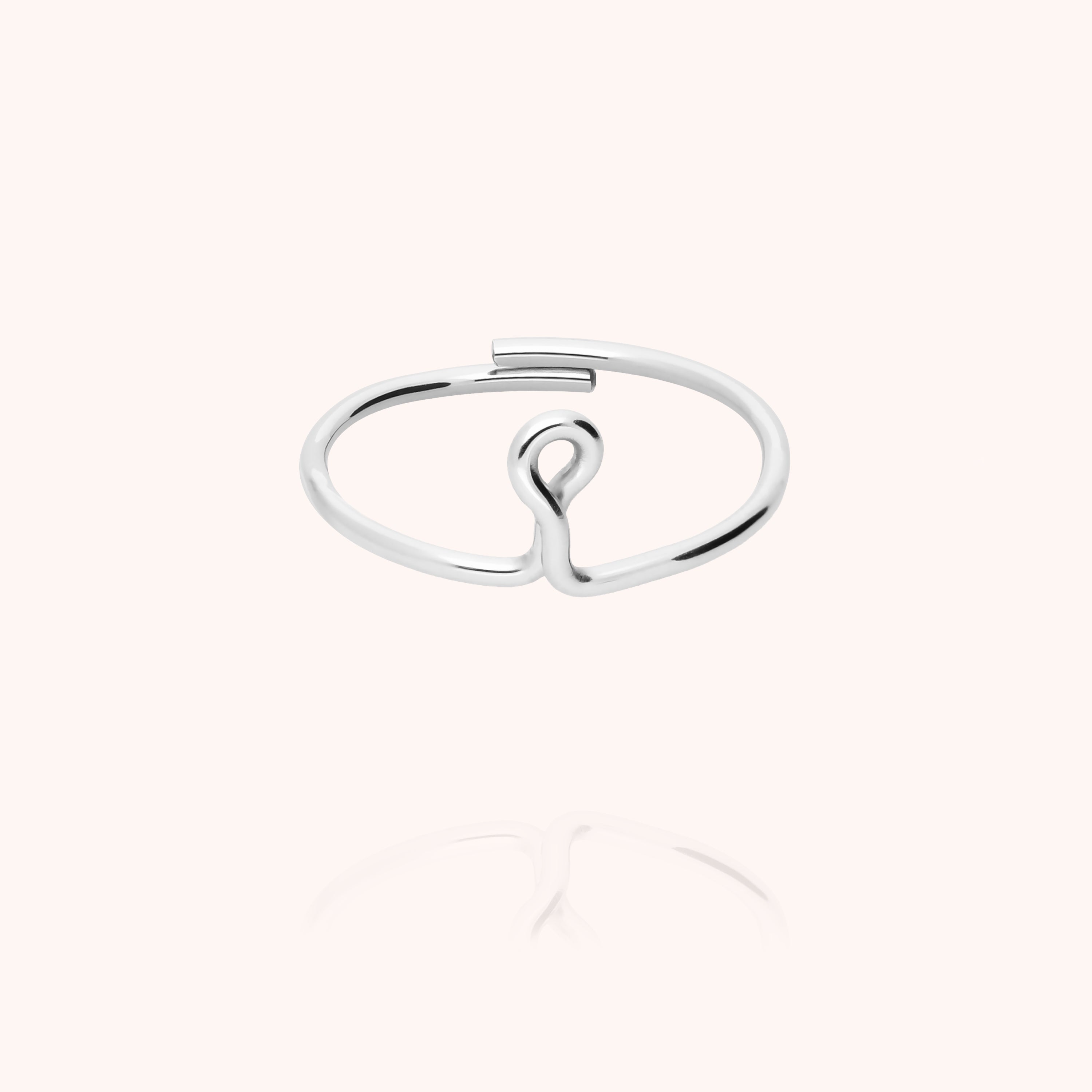 Bague Originale Initiale — bijou artisanal bague livraison express
