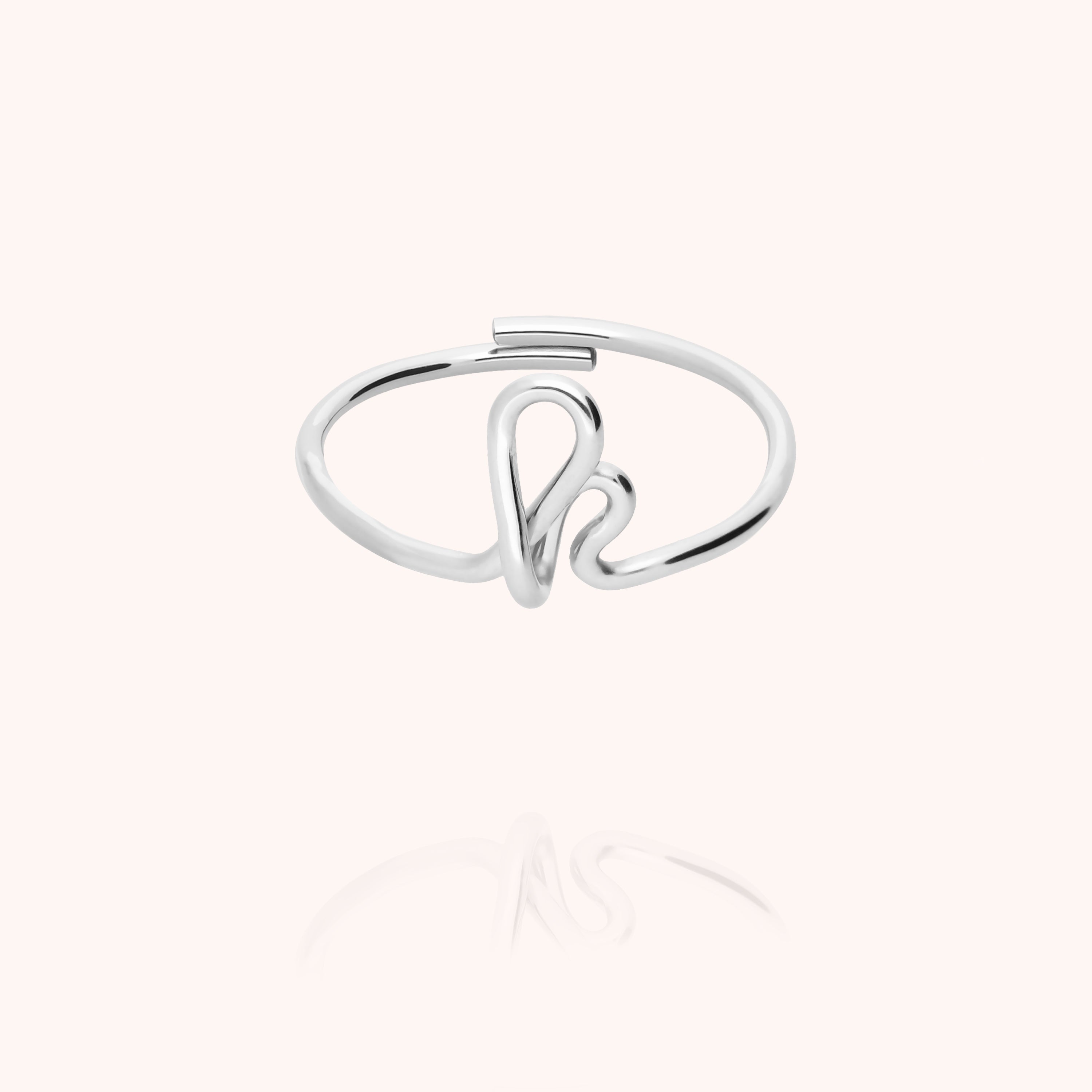 Bague Originale Initiale — cadeau de luxe fait main Paris