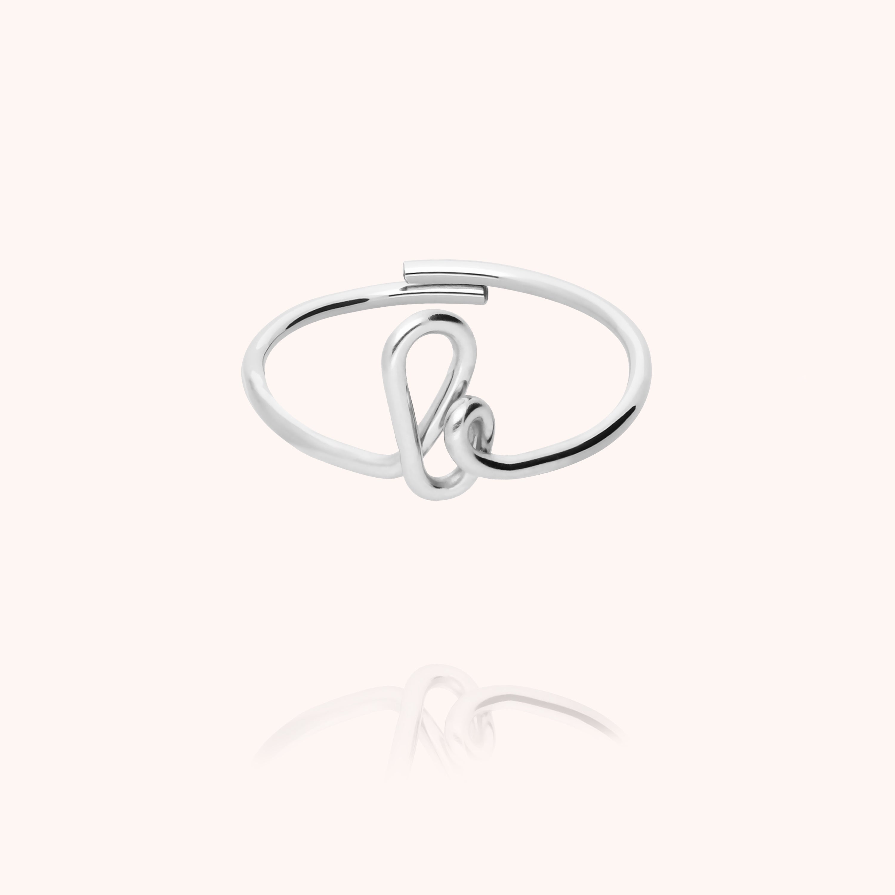Bague Originale Initiale en argent sterling 925 — qualité artisanale garantie