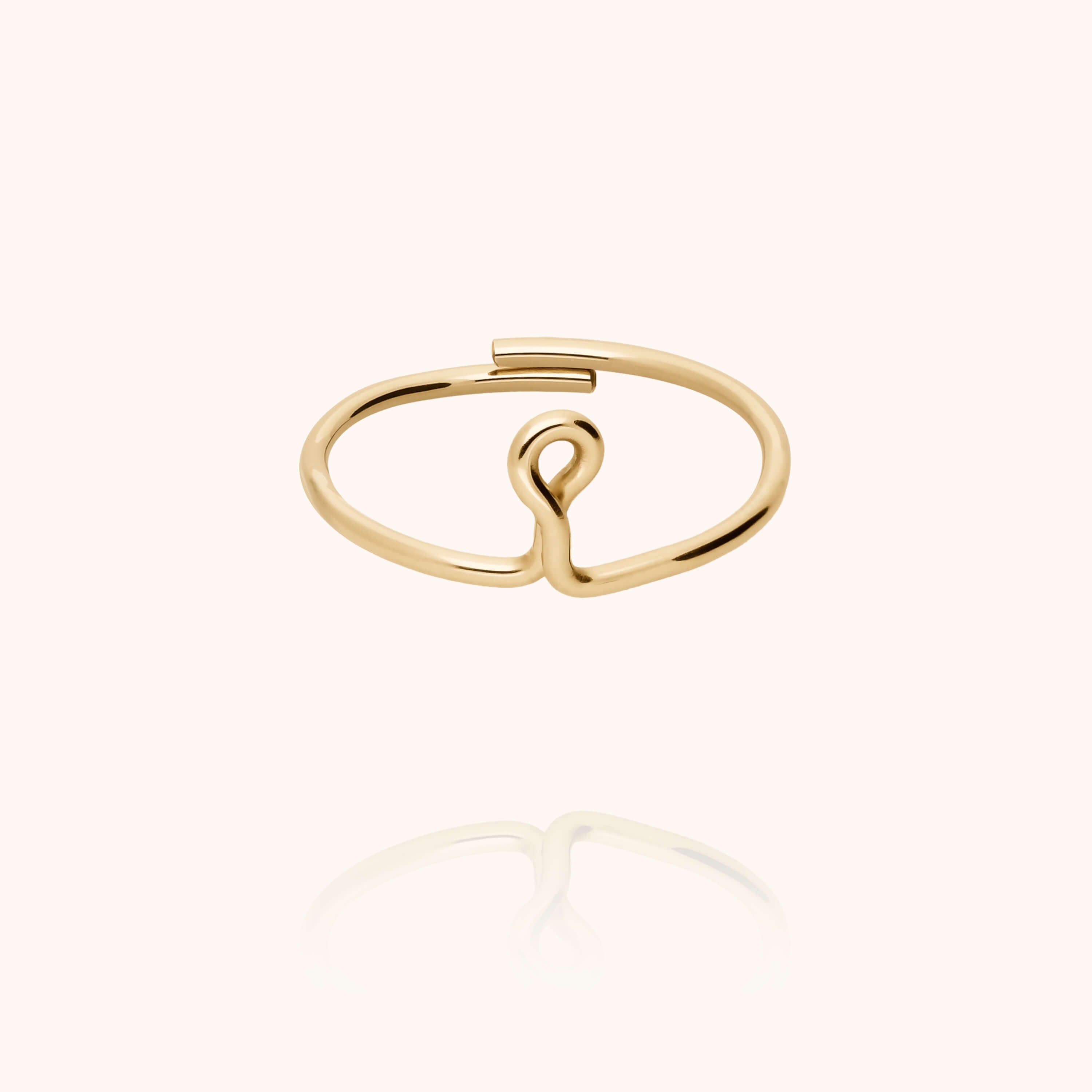 Bague Originale Initiale — bijou artisanal bague livraison express