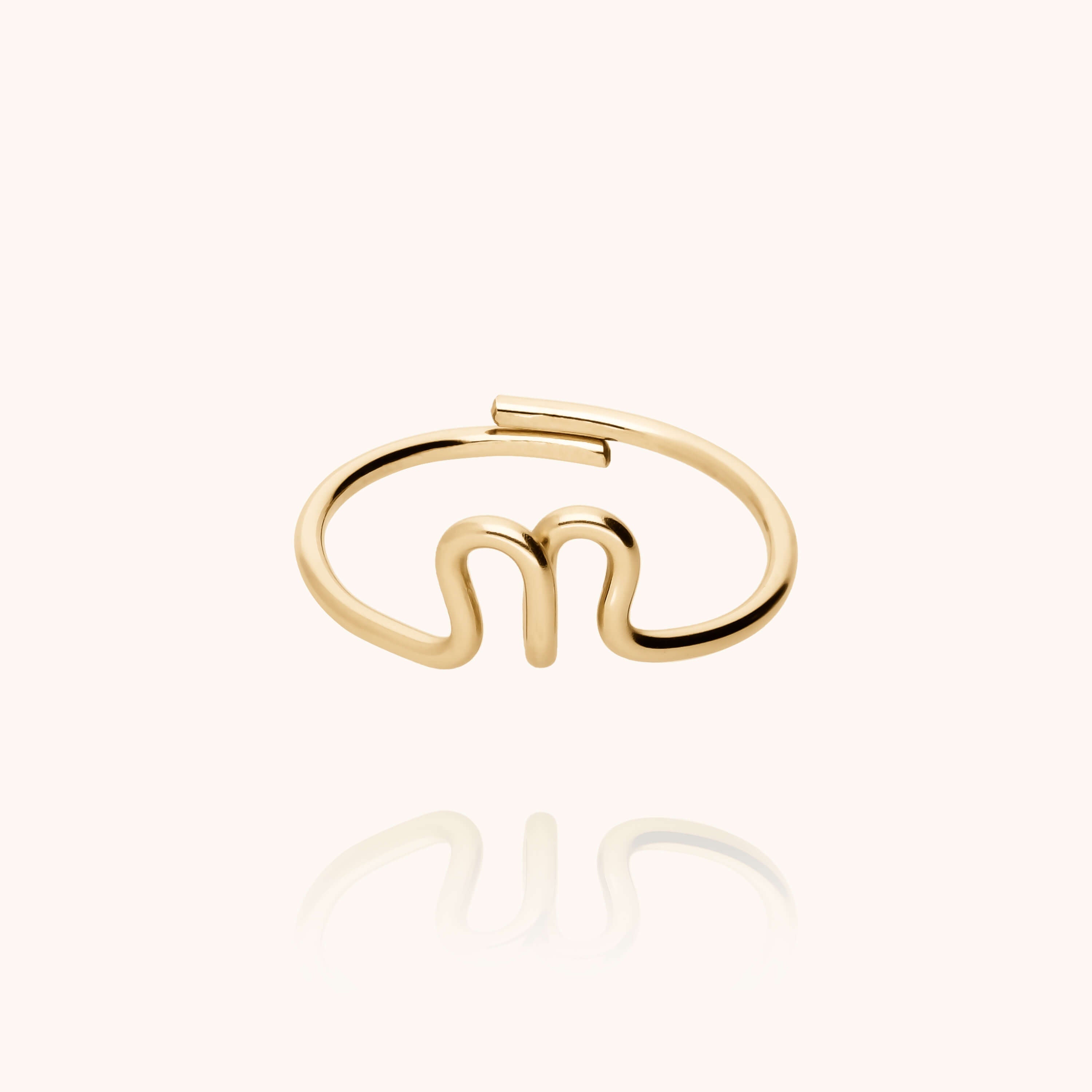 Bague Originale Initiale — bijou artisanal bague livraison express