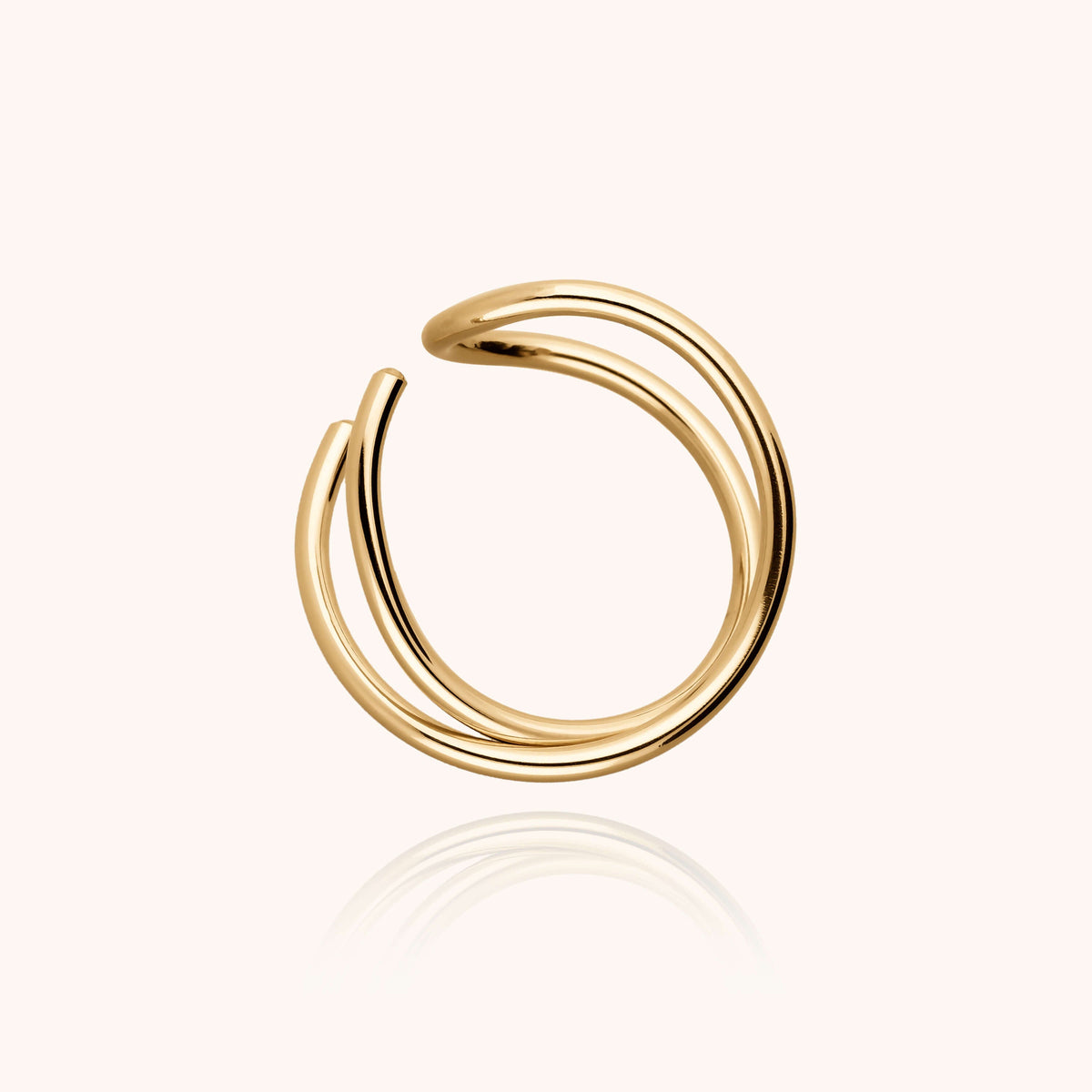 Ring Outline Buchstabe L — ideales personalisierbares Geschenk