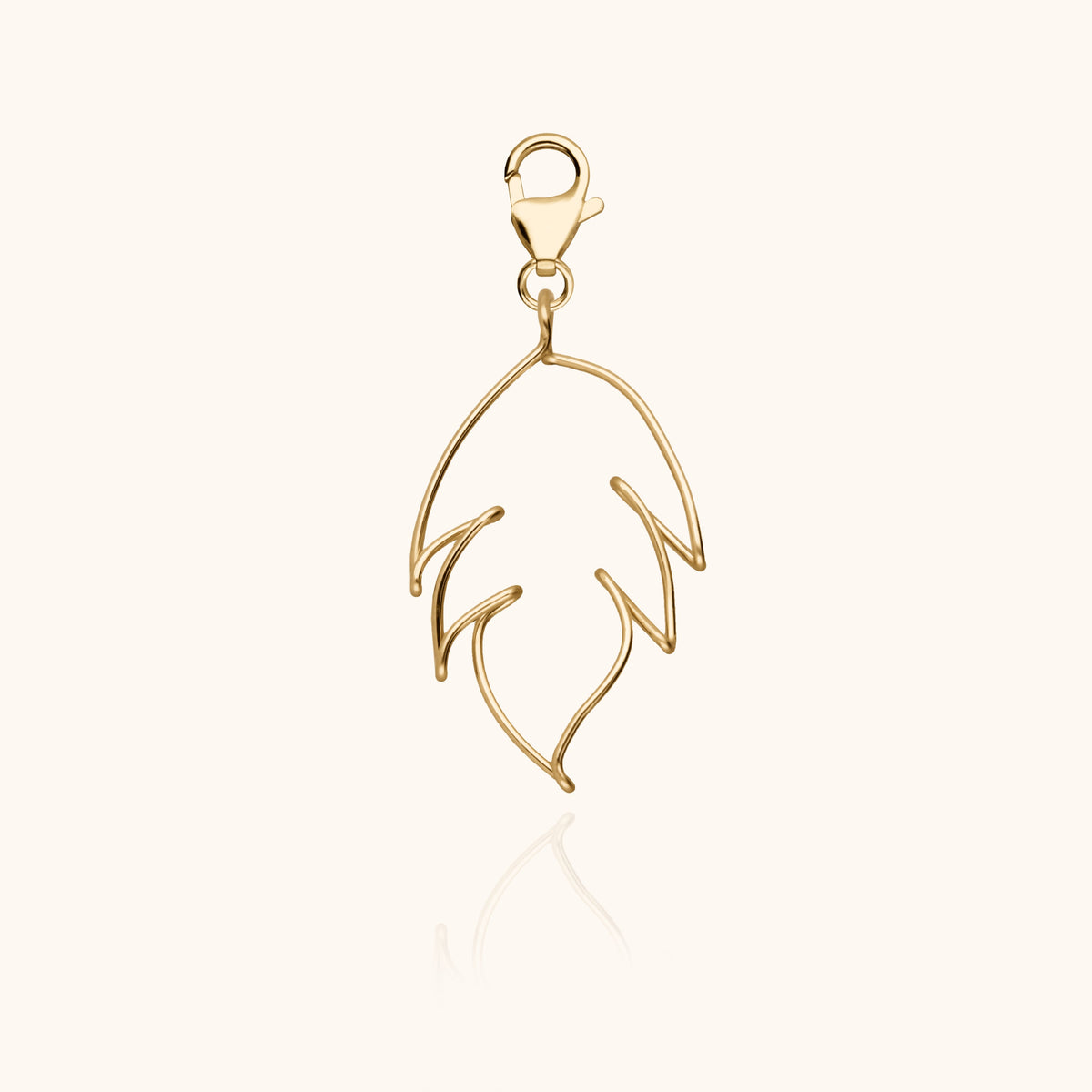 Big Locket Charms Leaf