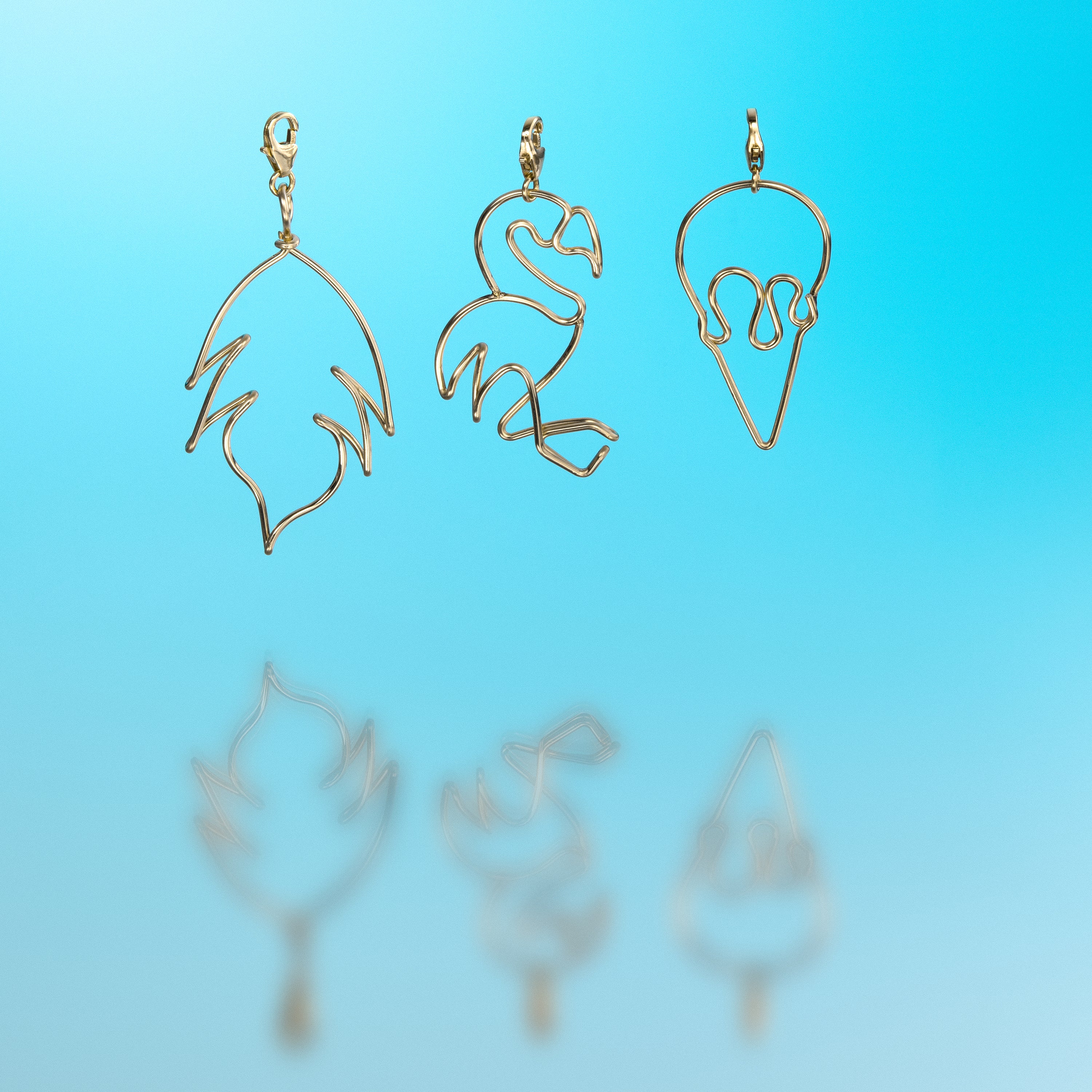 Big Locket Charms Leaf