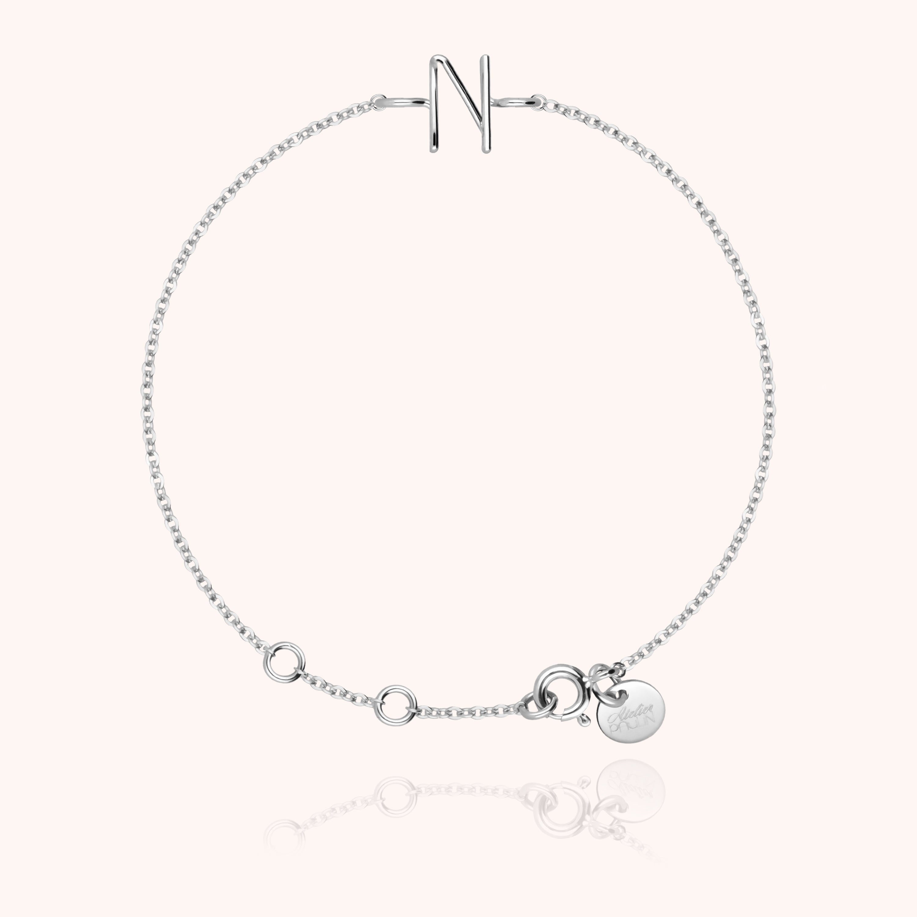 Bracelet Chaîne Initiale — cadeau de luxe fait main Paris