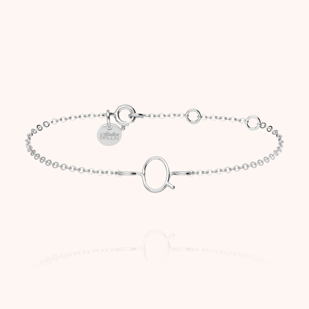 Kettenarmband Initiale — von Hand gefertigtes Geschenk Paris