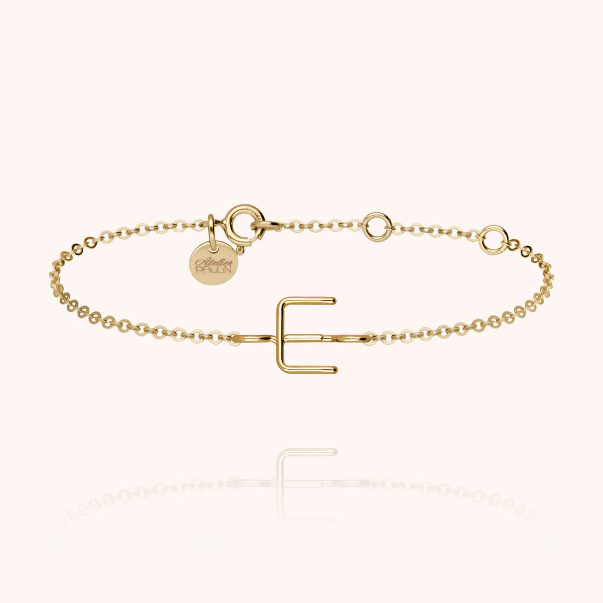 Kettenarmband Initiale aus 18K Gelbgold — sichere Lieferung aus Paris