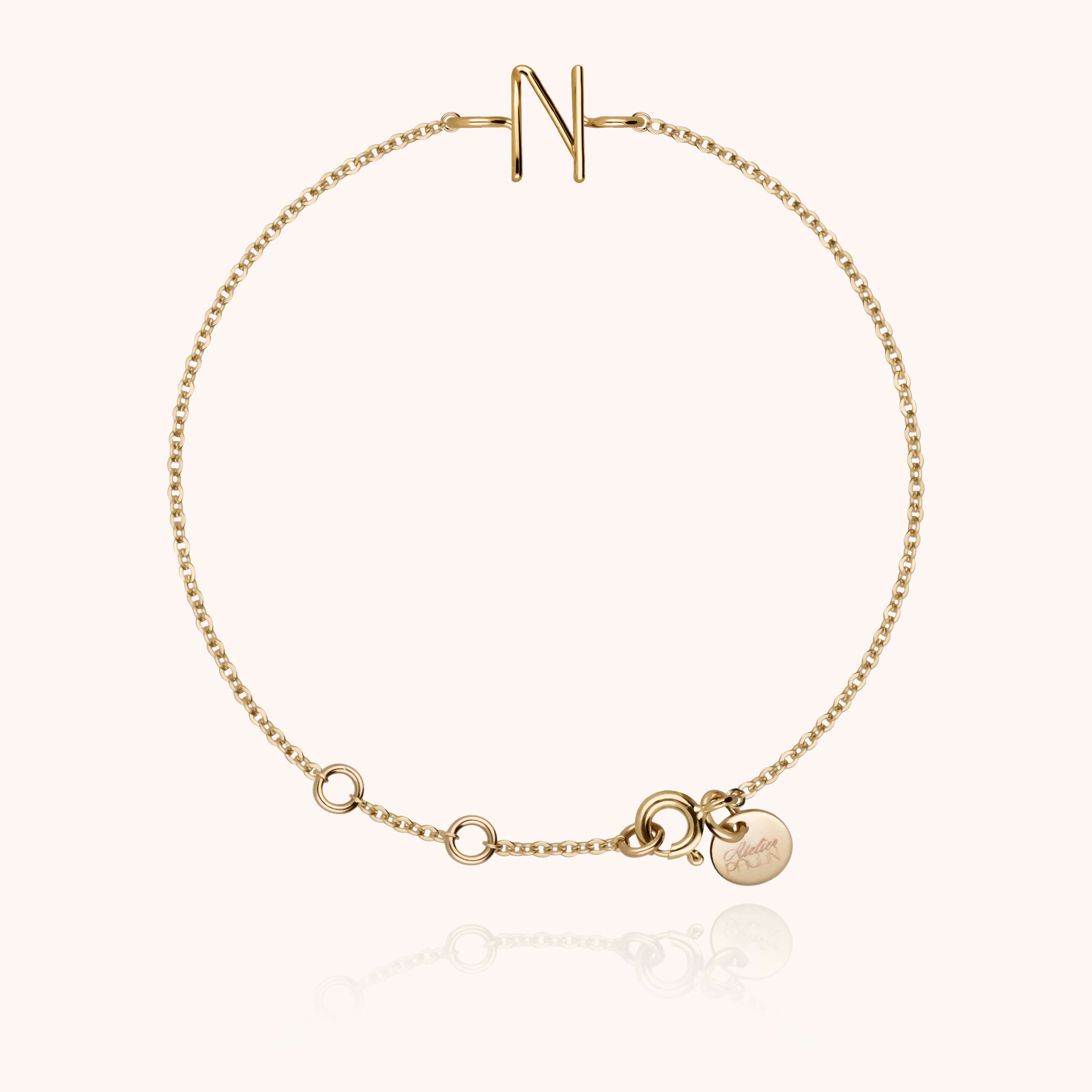 Bracciale Catena Iniziale - oro giallo 18kt.