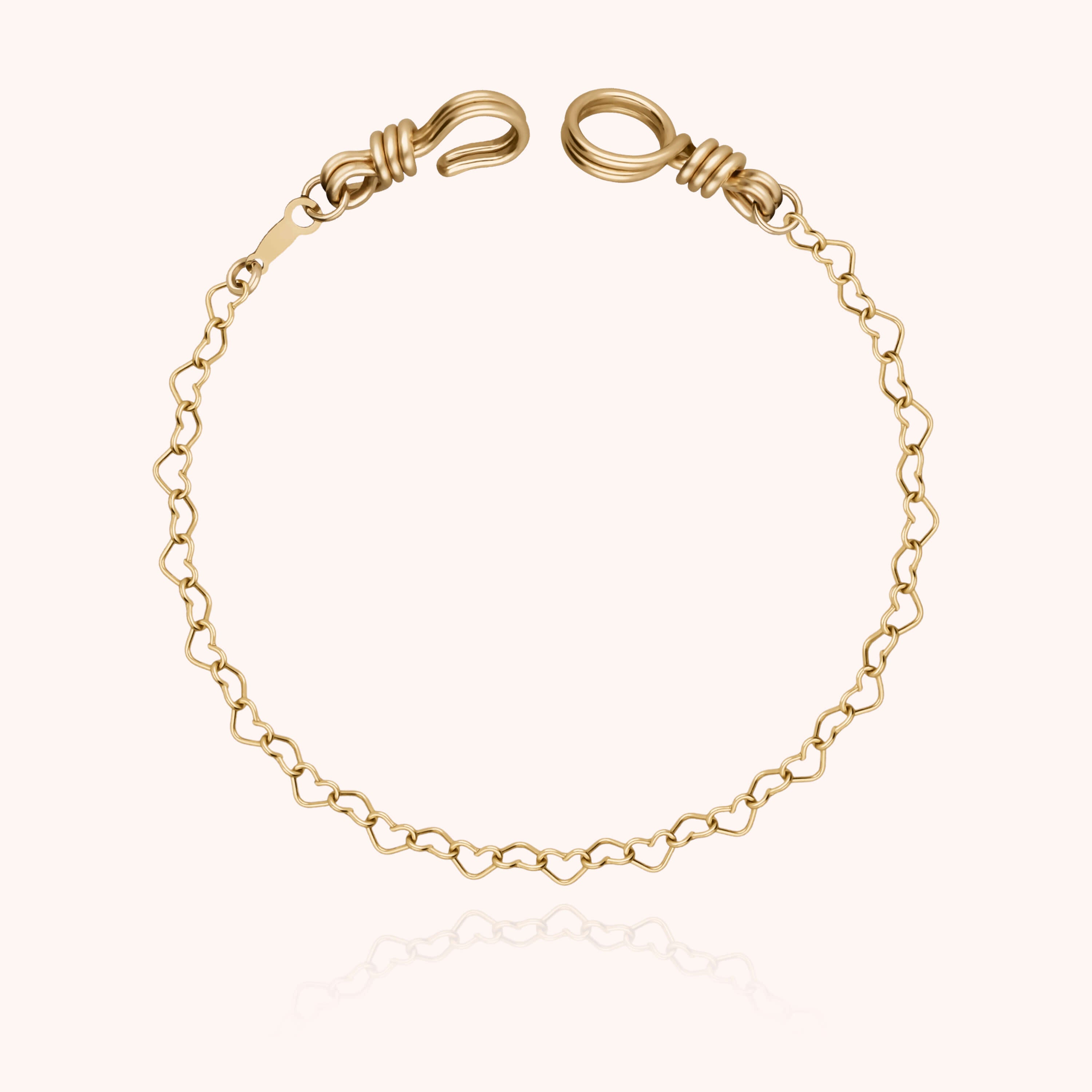 Bracelet Chaîne Cœur Attache moi