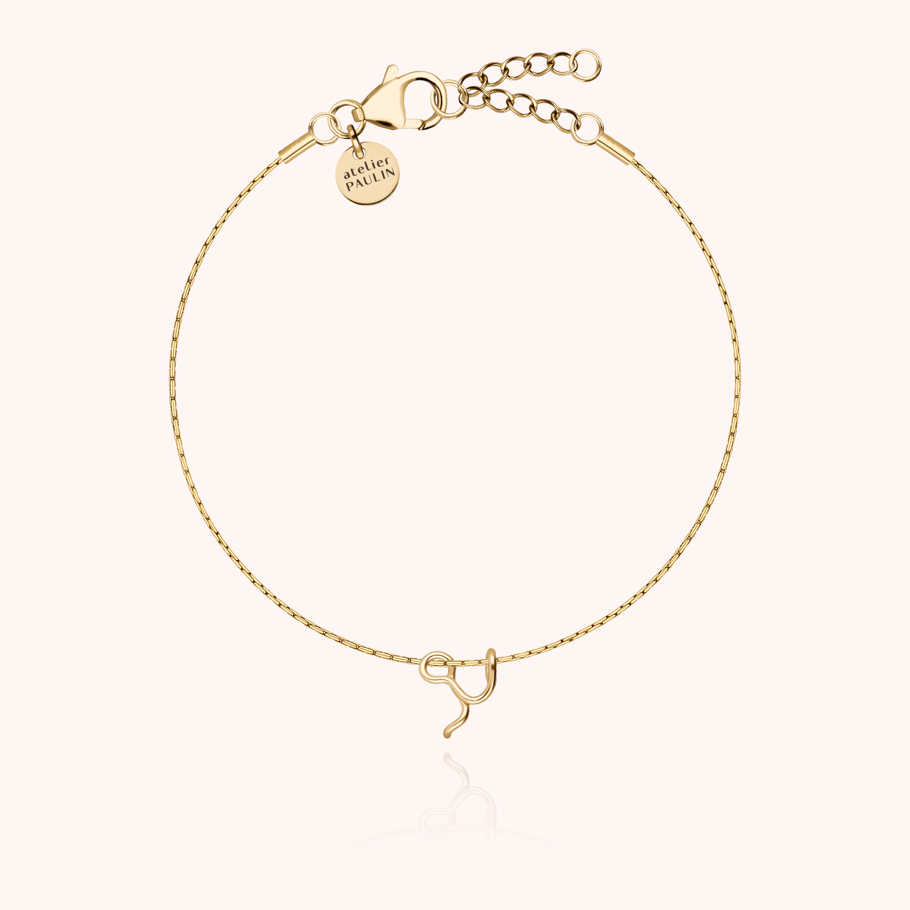 Bracelet Chaîne Original Initiale porté au poignet — qualité artisanale garantie