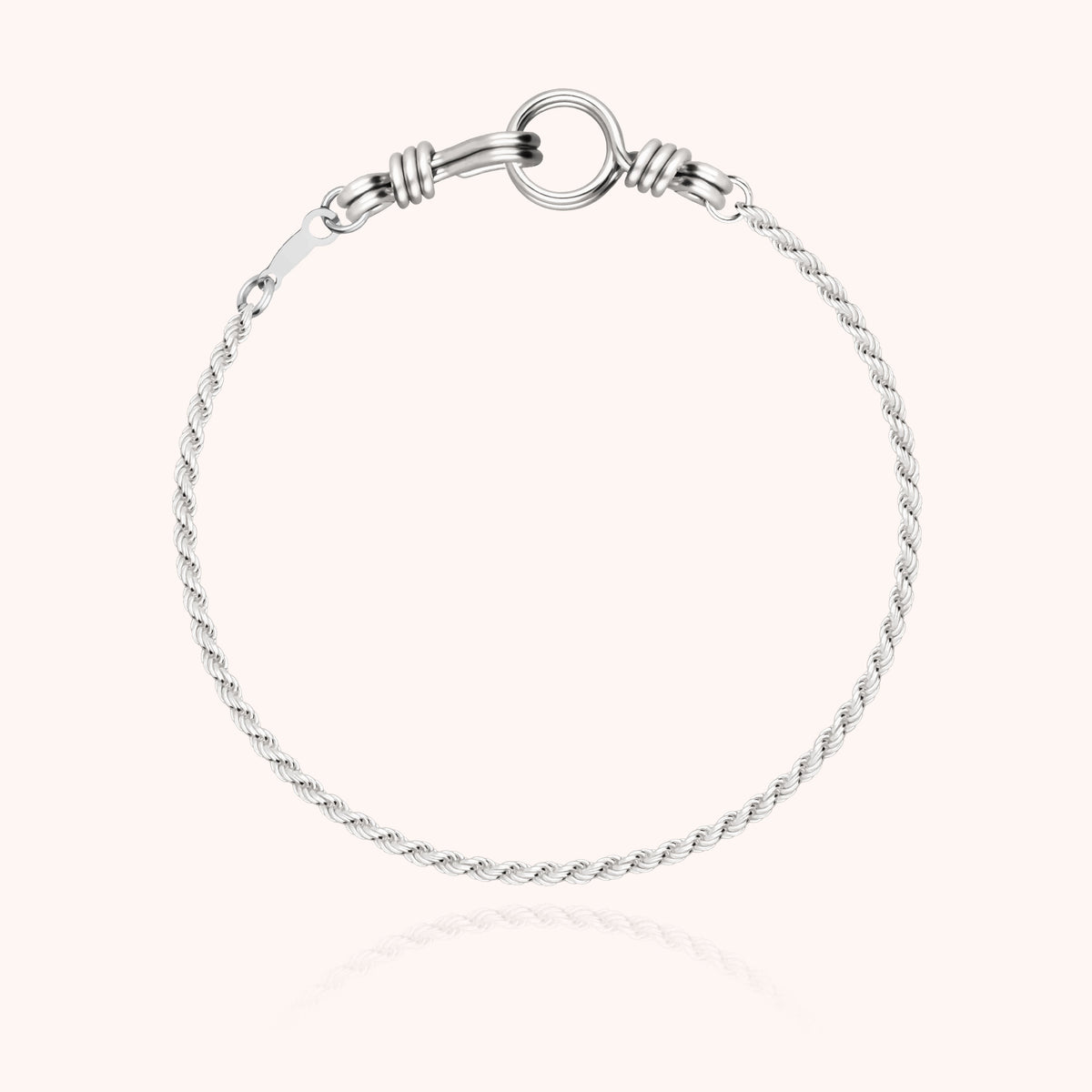 Armband Kette Rope Attache moi aus 925er Sterlingsilber — von Hand geformt in Paris