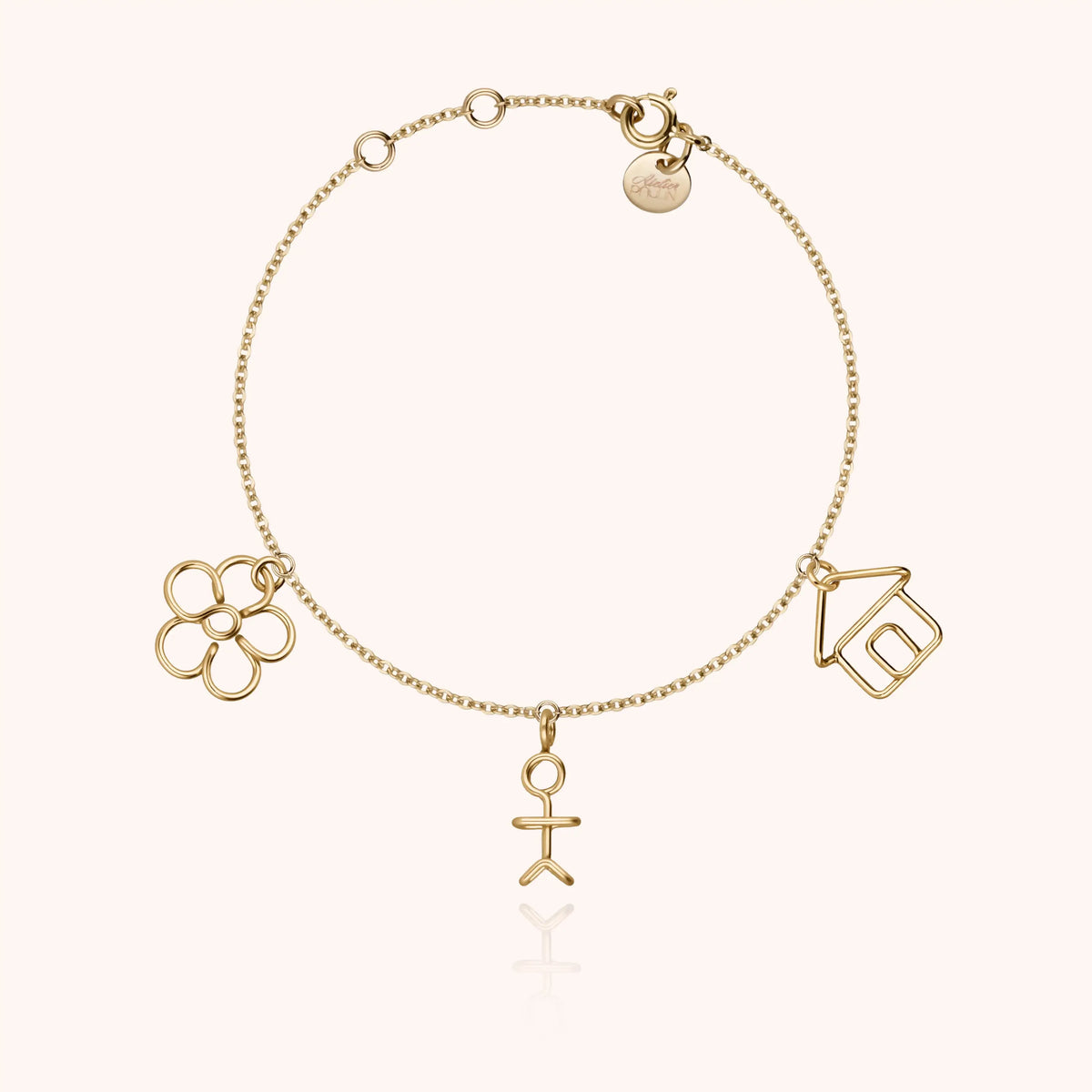 Dettaglio della finitura su Bracciale Charms Dream Big