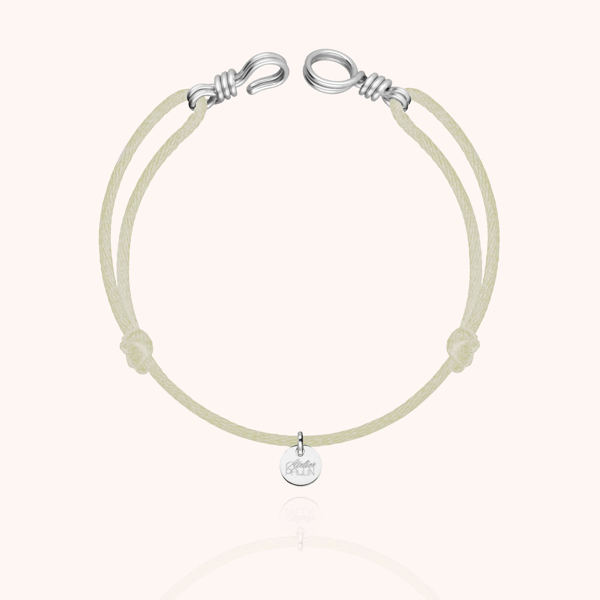 Original Cord Bracelet Attache moi, worn on the wrist