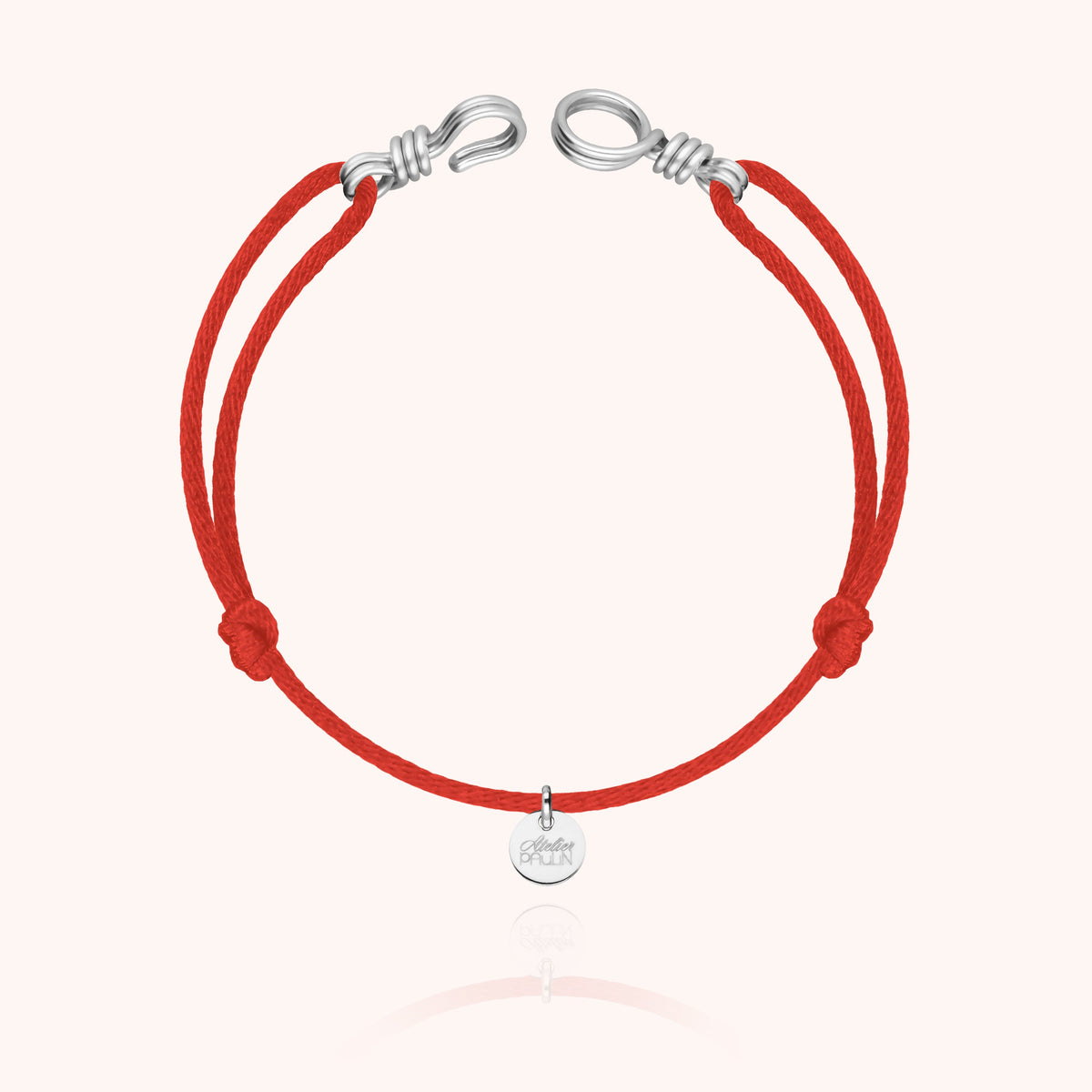 Original Cord Bracelet Attache moi in sterling silver wire