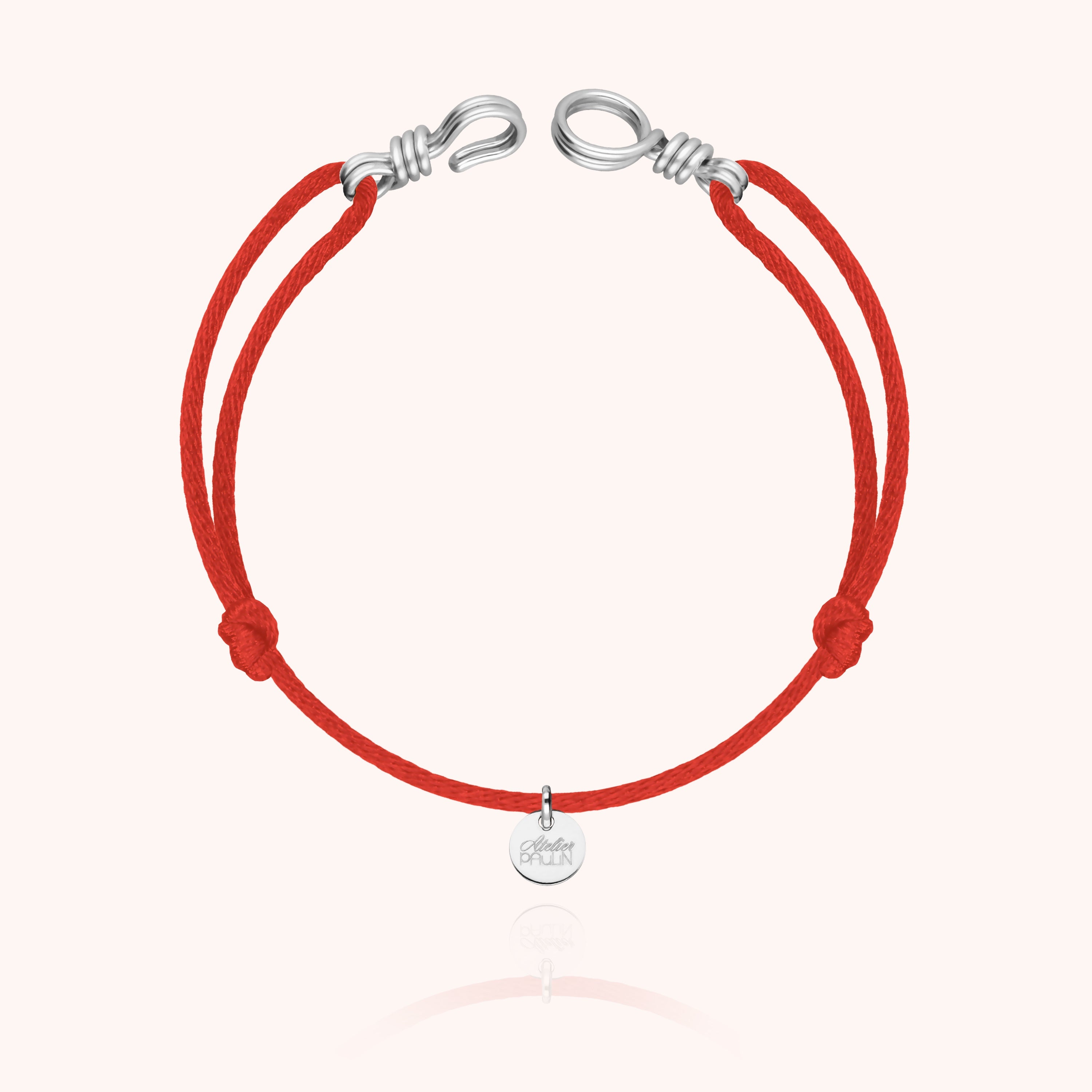 Bracelet Cordon Attache moi en argent sterling 925 — expédition sécurisée Paris