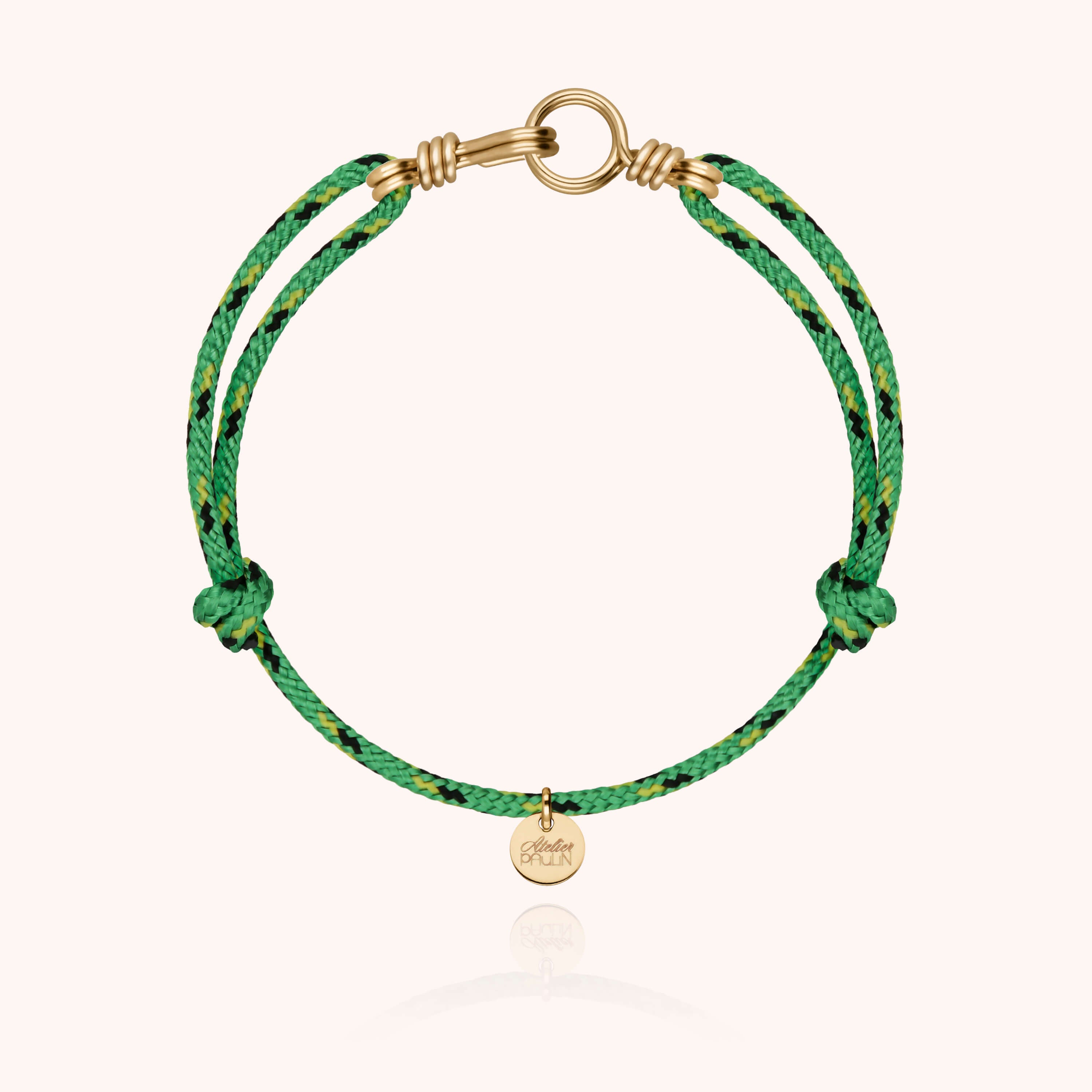 Bracelet cordon minimaliste masculin gold filled 14k cadeau élégant homme Atelier Paulin - or jaune