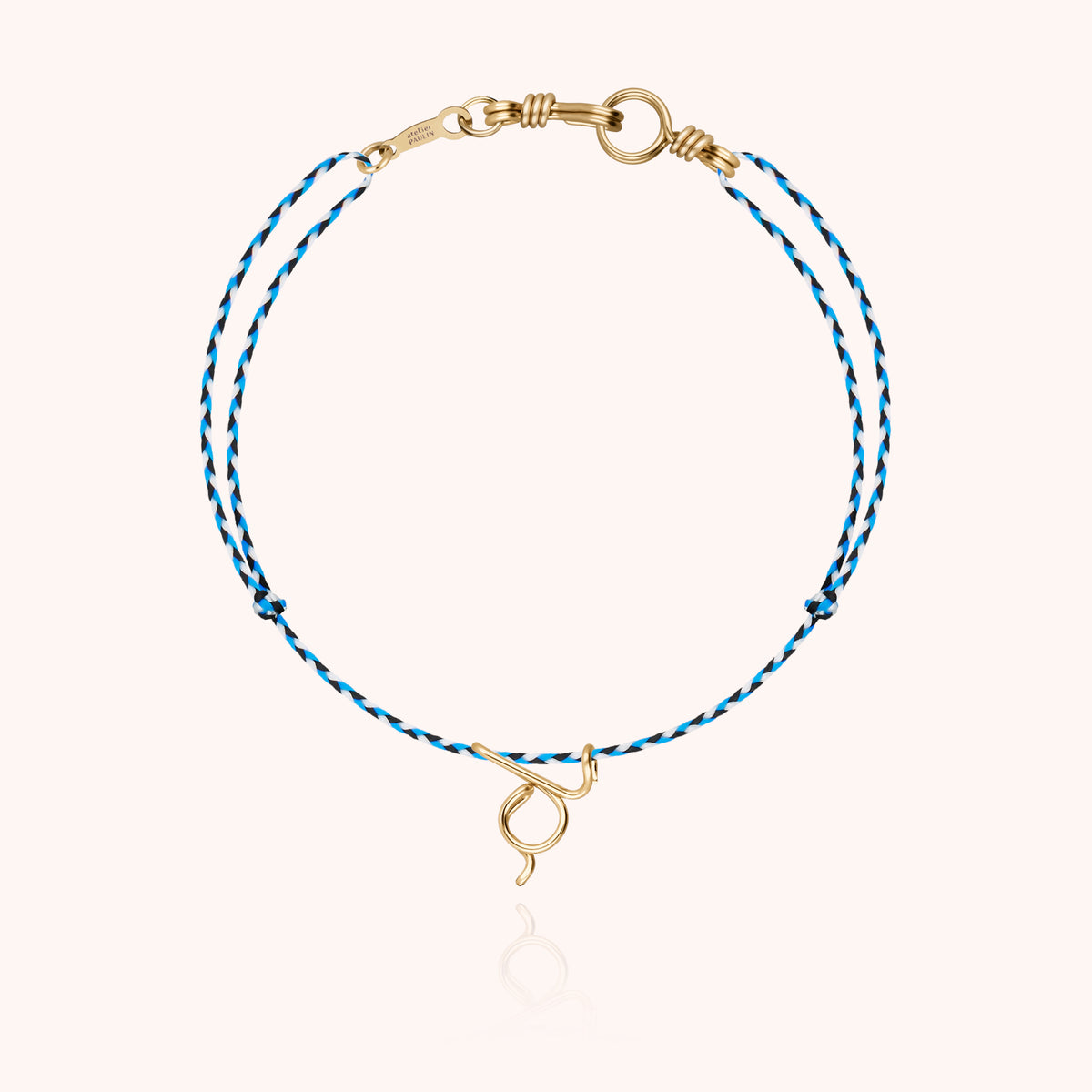 Bracciale Cordino Slim Knot Iniziale Mini Attache moi