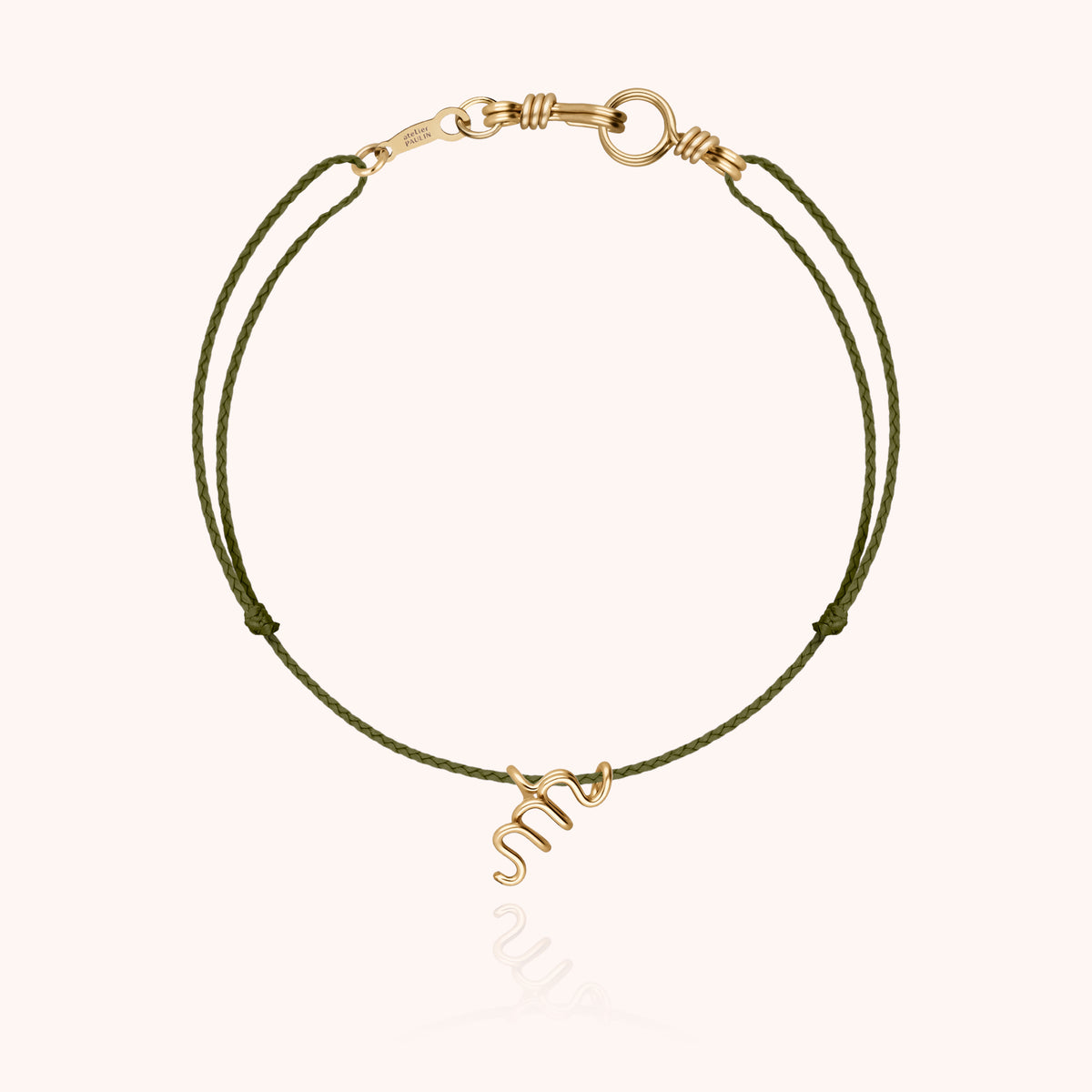 Armband Kordel Initiale Mini Attache moi — handgefertigter Schmuck Armband Expresslieferung