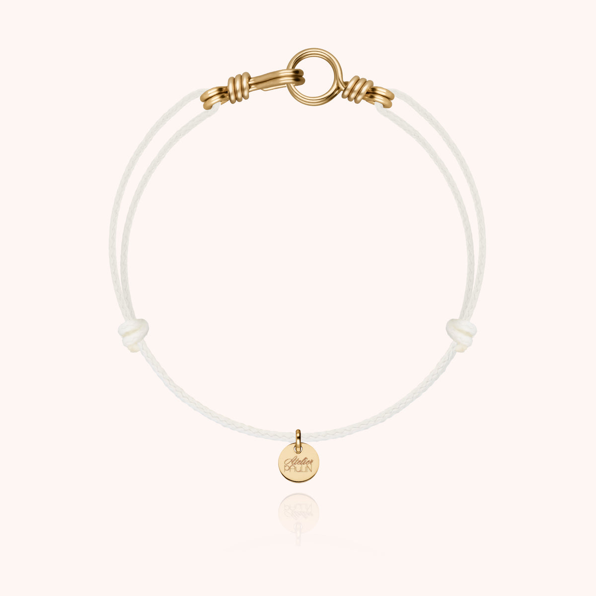 Armband Leuchtkordel Attache moi aus Gelbes Goldfilled — von Hand gefertigtes Schmuckstück Atelier Paulin