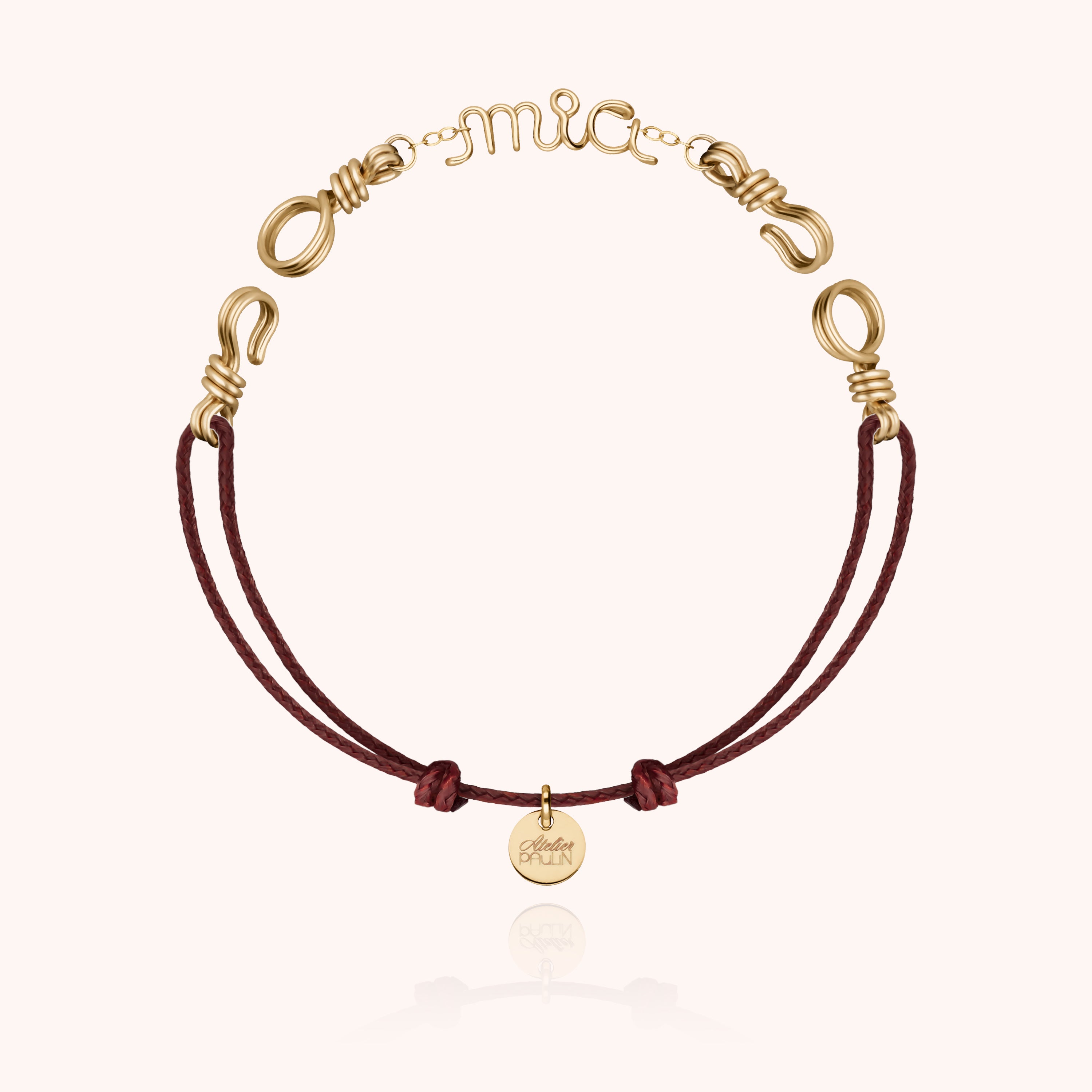 Bracelet Cordon Attache moi Personnalisé — bijou artisanal bracelet livraison express