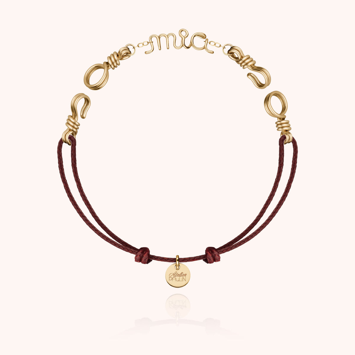 Bracelet Cordon Attache moi Personnalisé — bijou artisanal bracelet livraison express