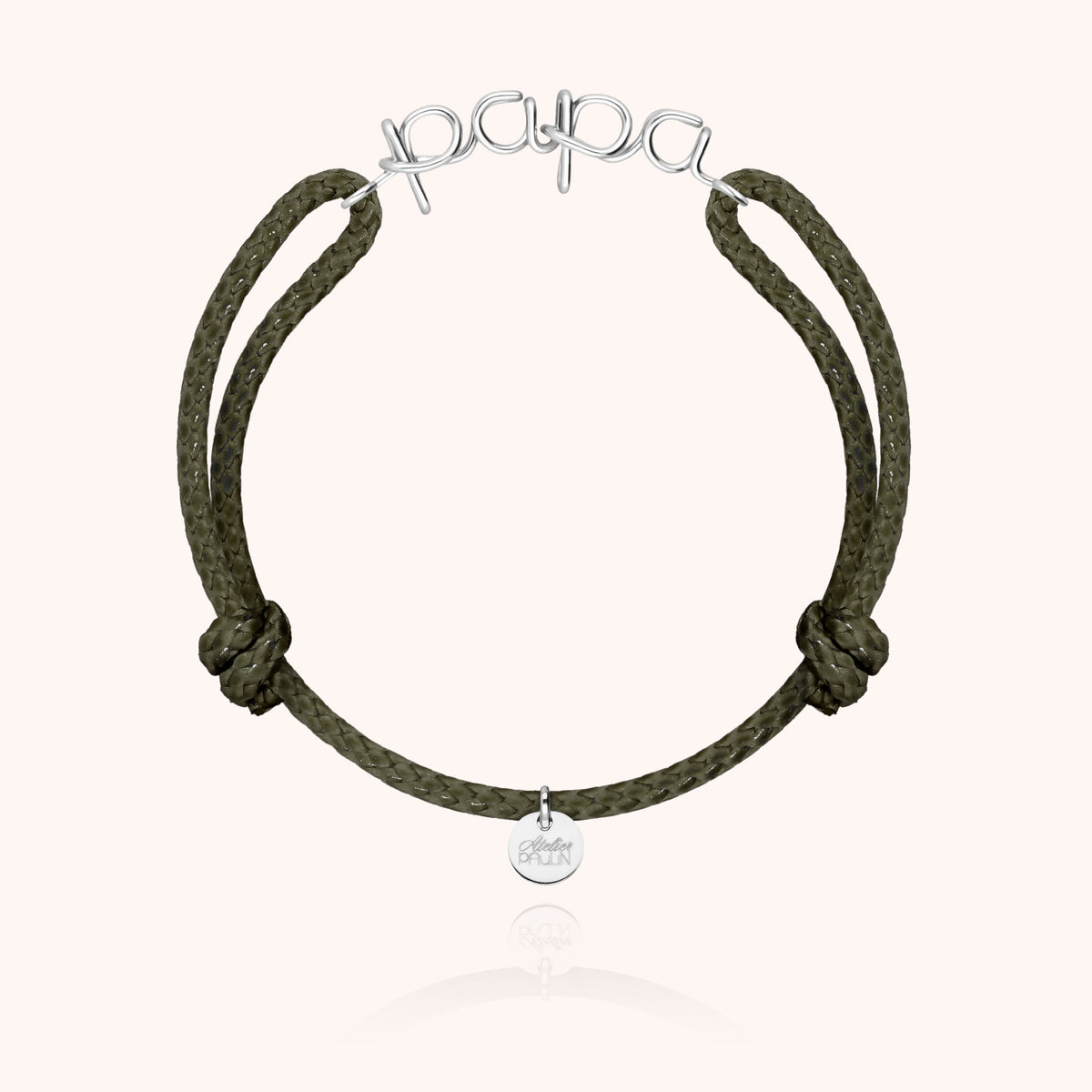 Waxed Cord Bracelet Papa