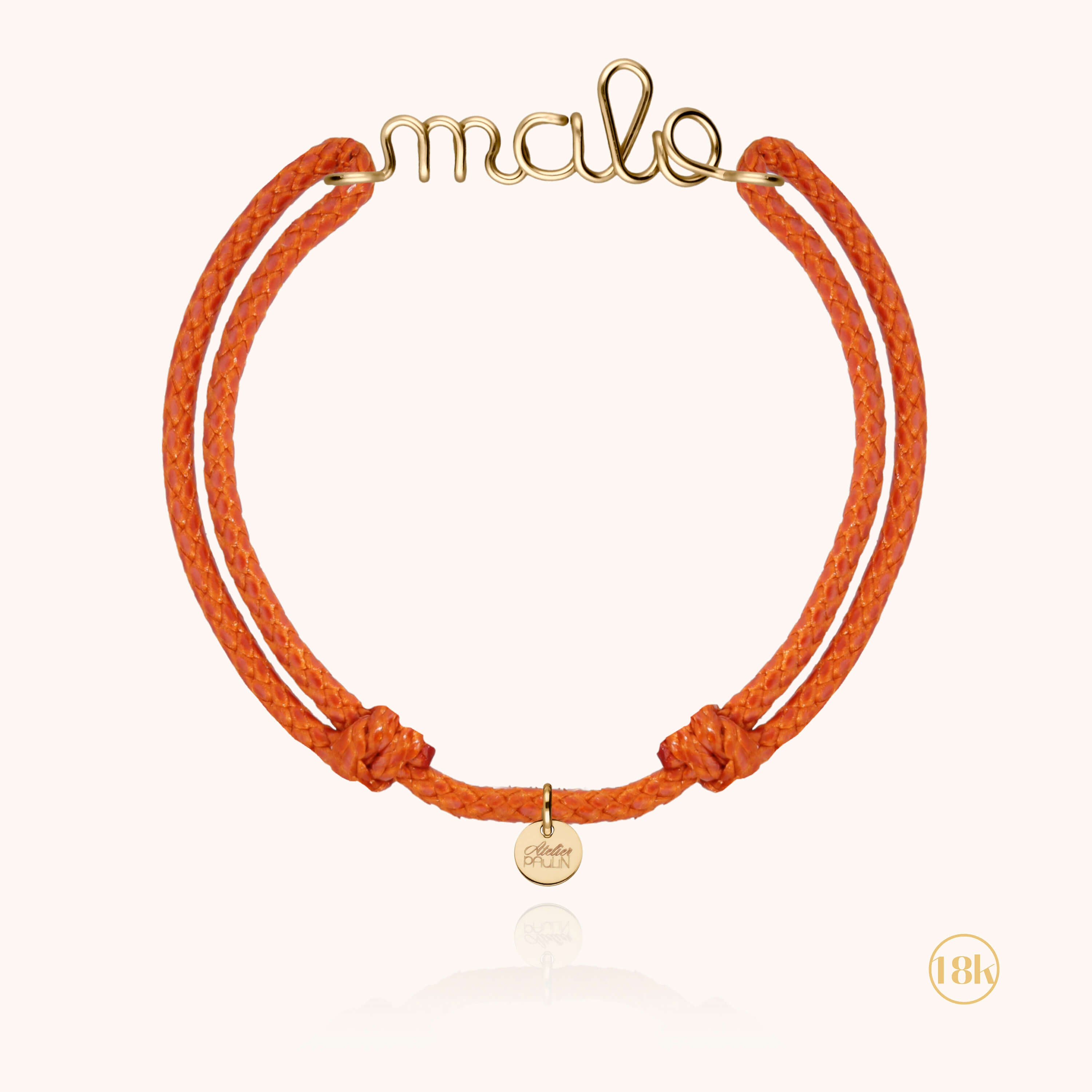 Bracelet Cordon Ciré Personnalisé Homme — bijou artisanal bracelet livraison express
