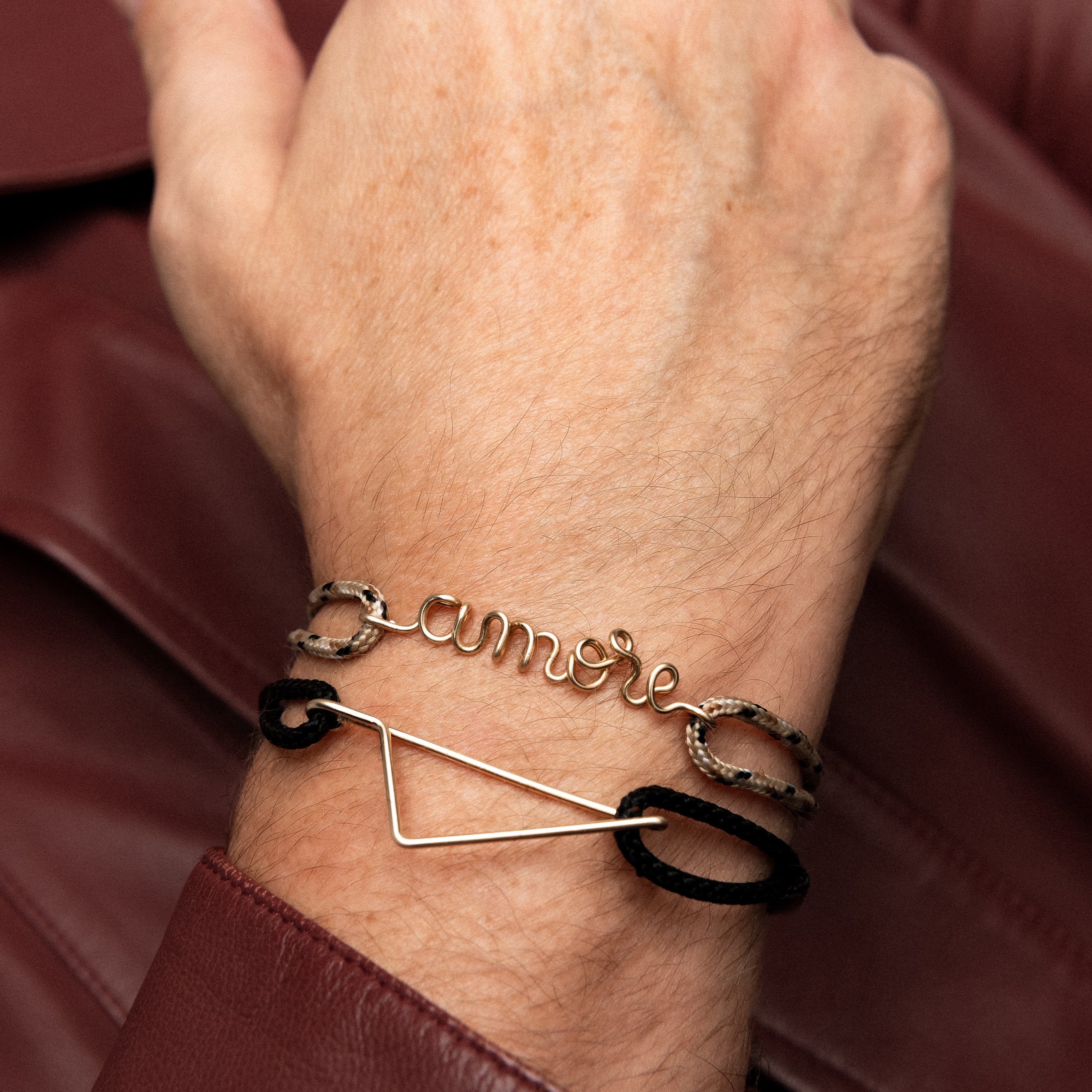 Braccialetto Cordon Corsica - oro giallo laminato