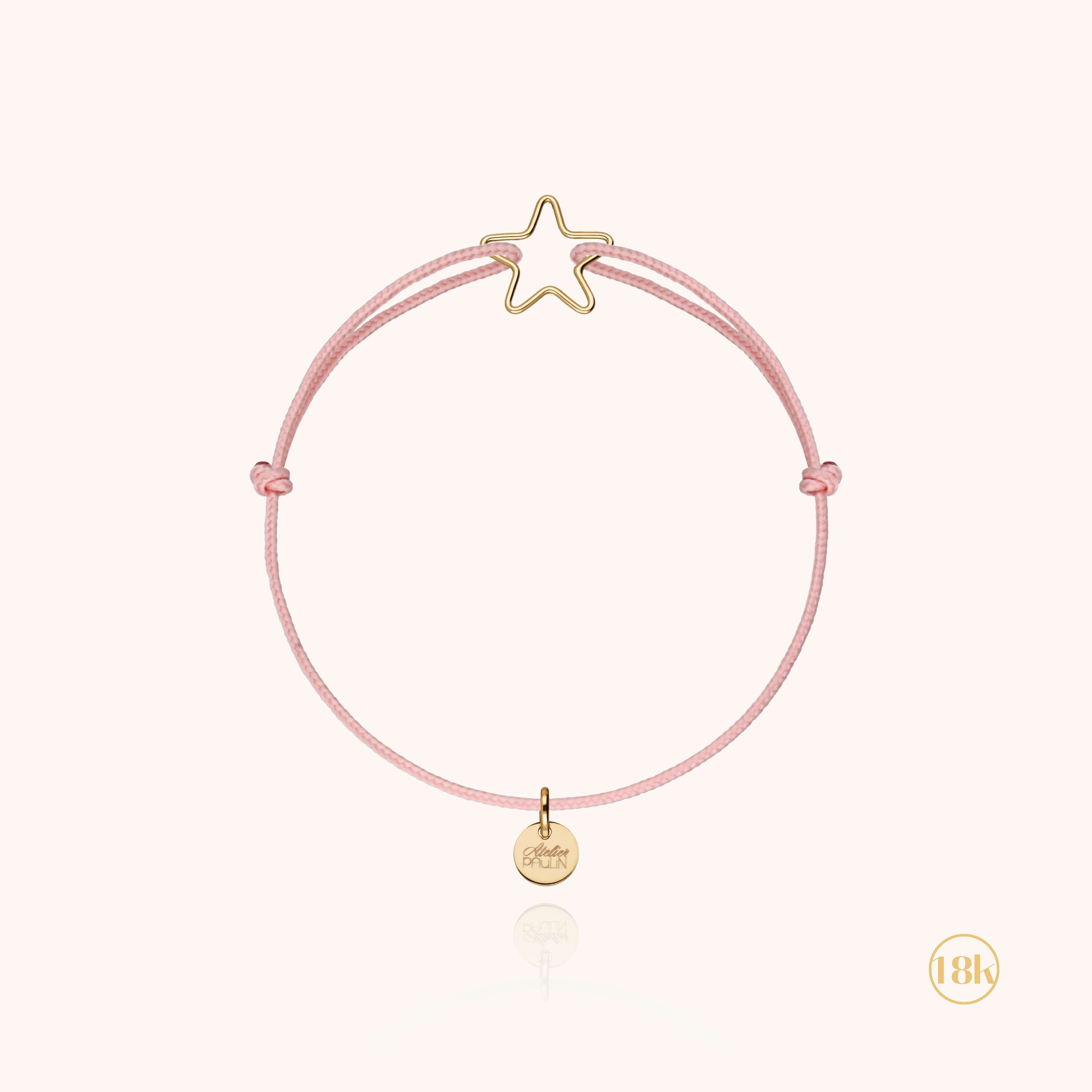 Braccialetto Cordon Bambino Piccola Stella - oro giallo 750/1000