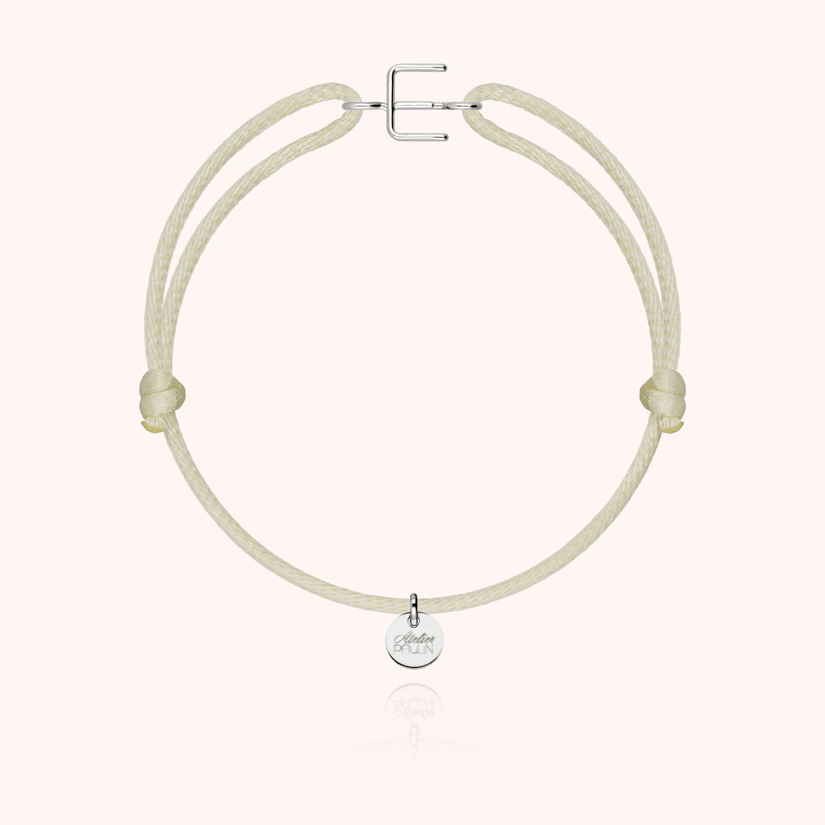 Armband Kordel Capitale Initiale — von Hand gefertigtes Geschenk Paris