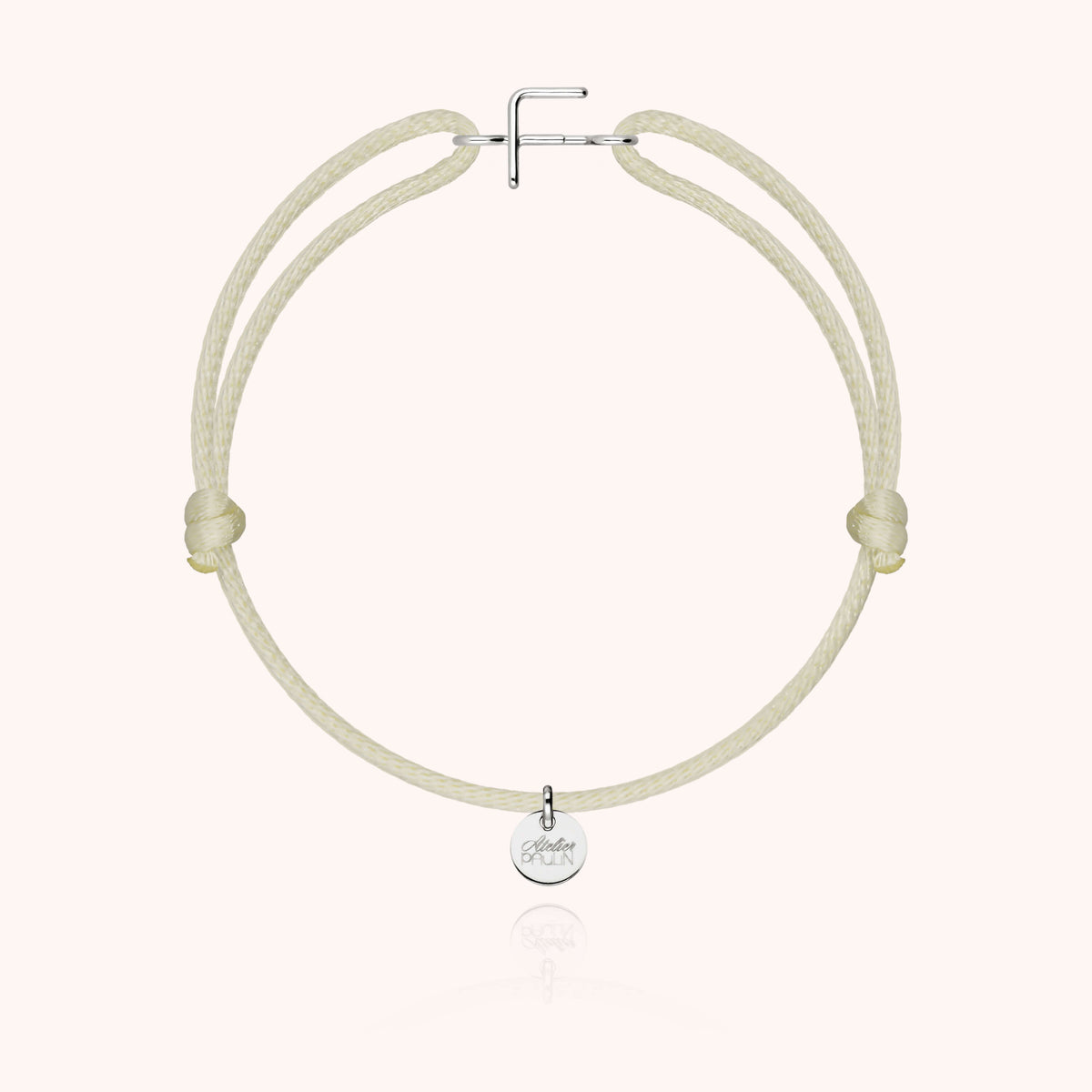 Armband Kordel Capitale Initiale — von Hand gefertigtes Geschenk Paris