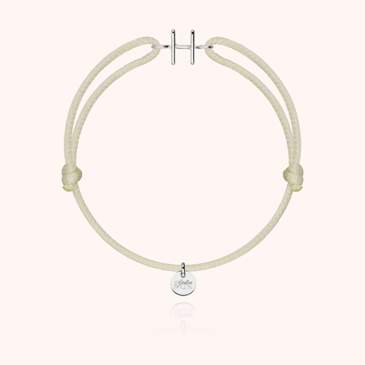 Armband Kordel Capitale Initiale — von Hand gefertigtes Geschenk Paris