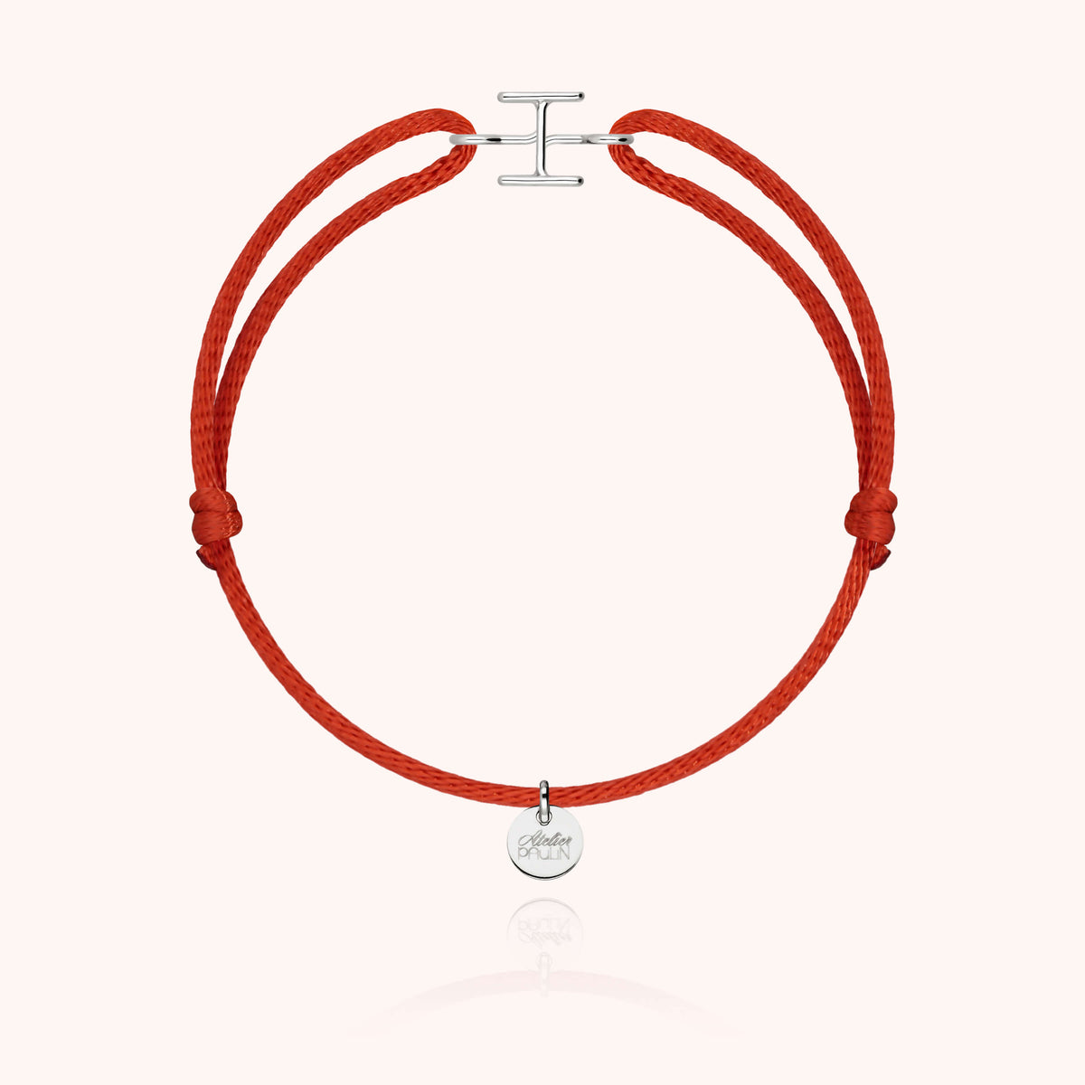 Armband Kordel Capitale Initiale in 18K Weißgold — sichere Lieferung Paris
