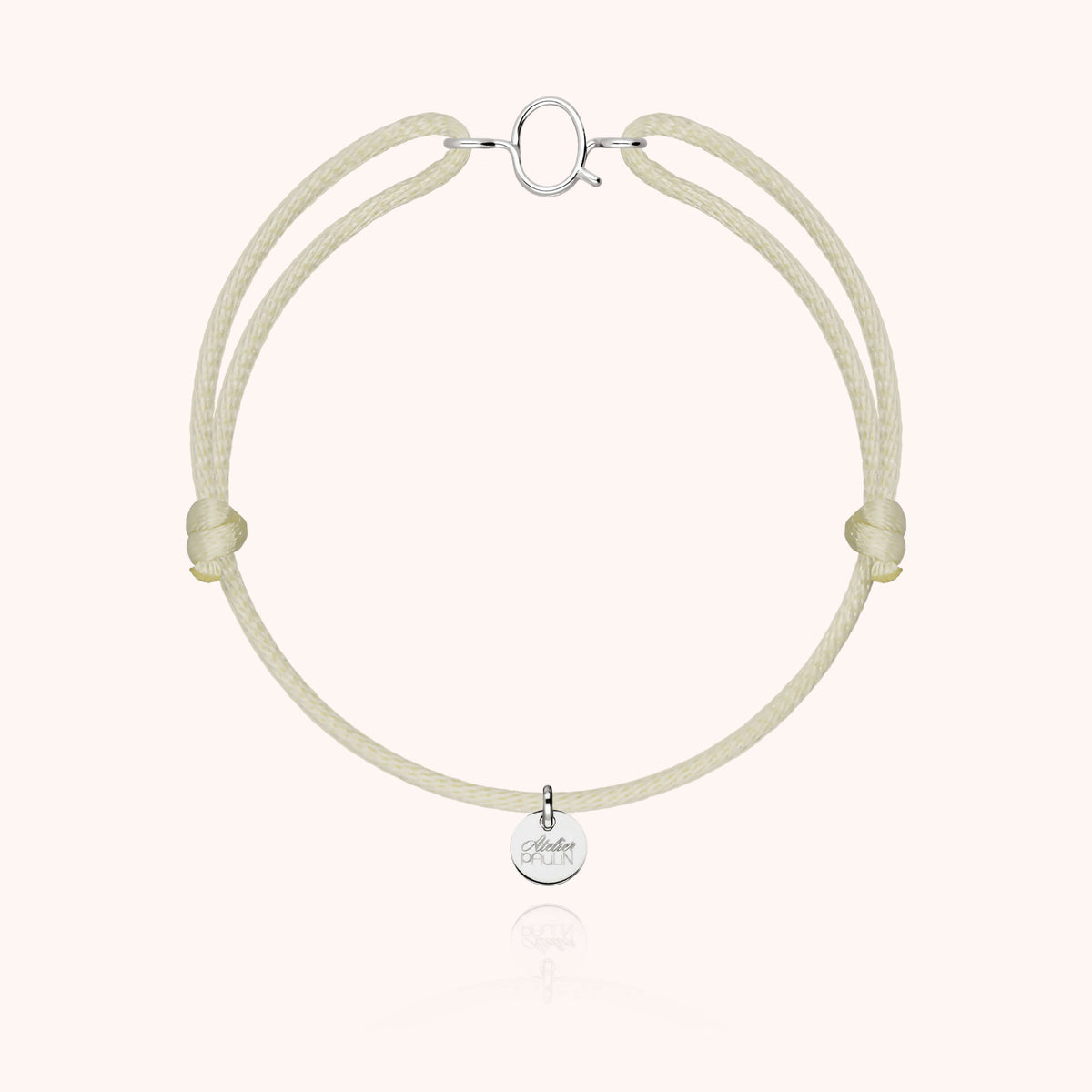 Armband Kordel Capitale Initiale — von Hand gefertigtes Geschenk Paris