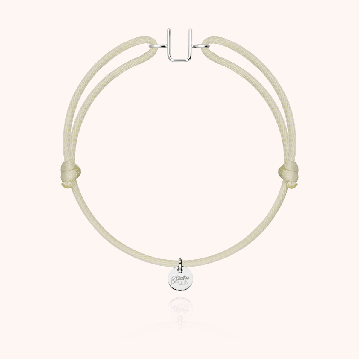 Armband Kordel Capitale Initiale — von Hand gefertigtes Geschenk Paris