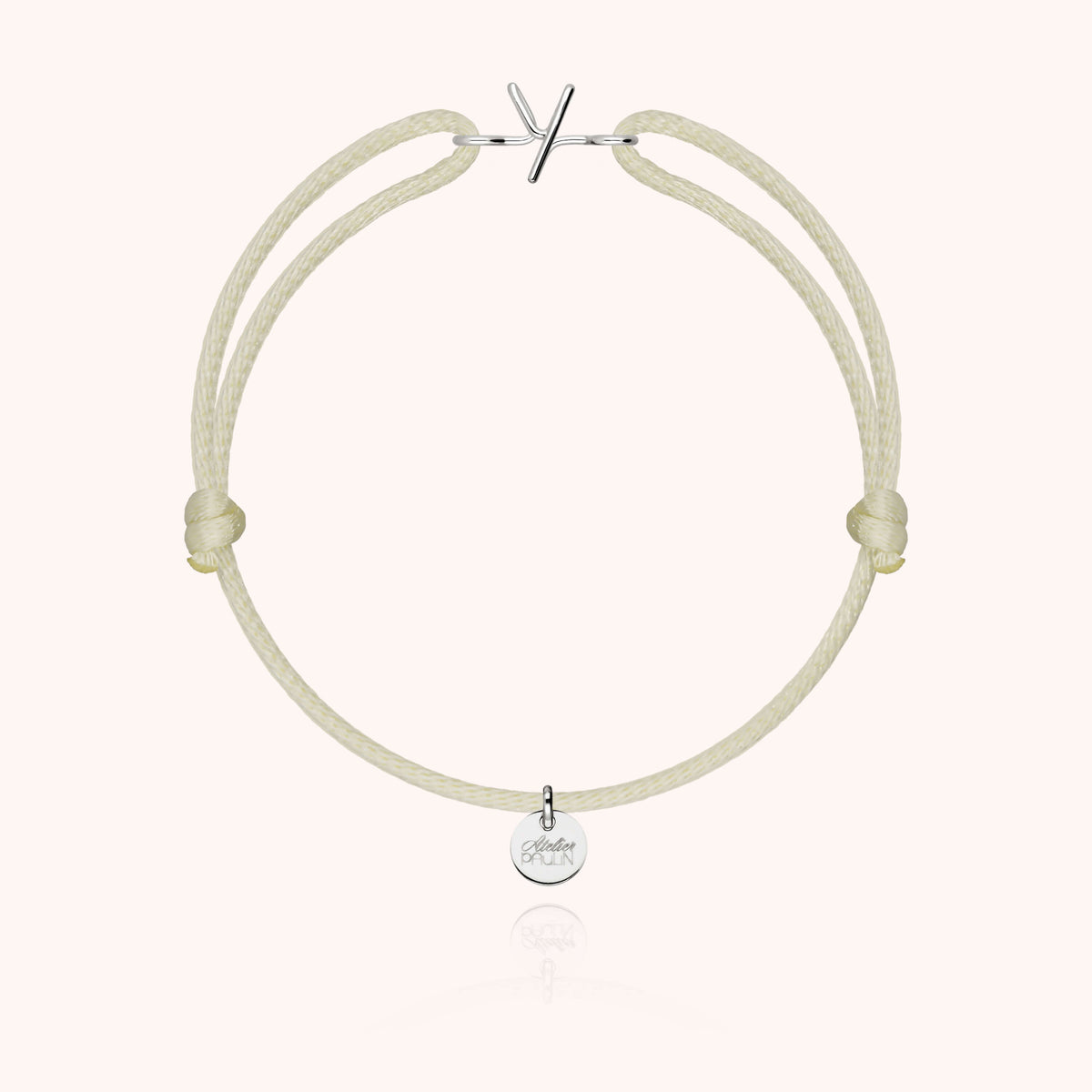 Armband Kordel Capitale Initiale — von Hand gefertigtes Geschenk Paris