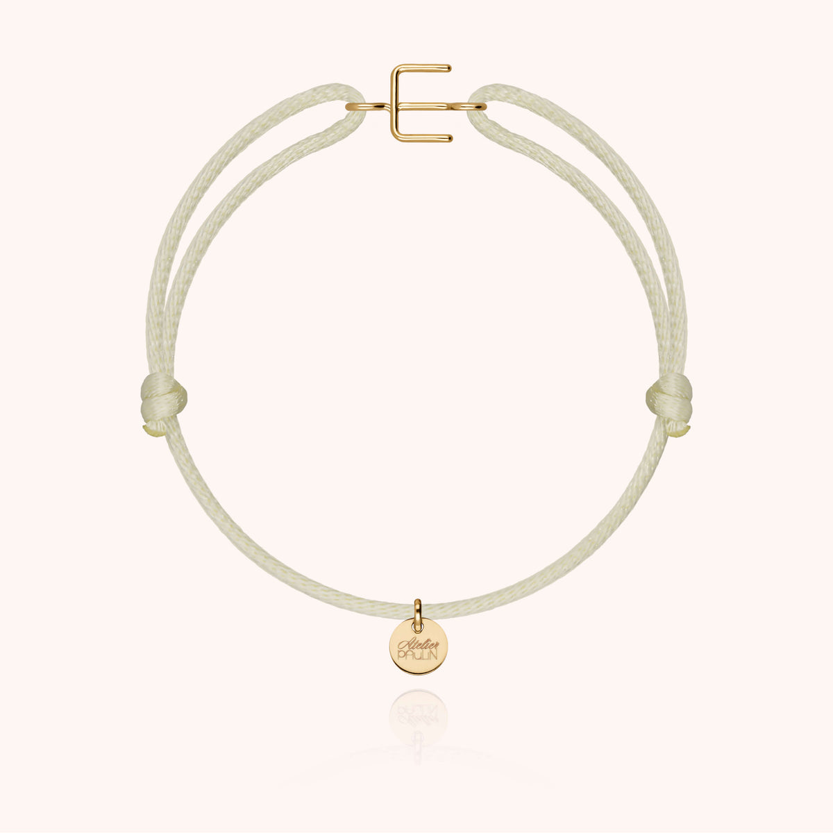 Armband Kordel Capitale Initiale — von Hand gefertigtes Geschenk Paris