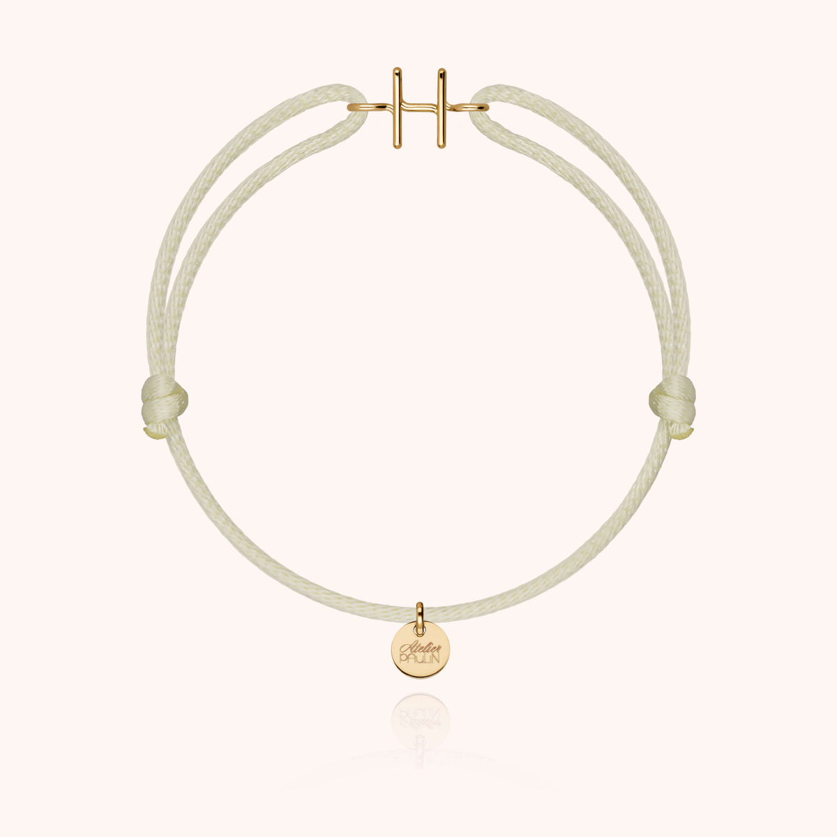 Armband Kordel Capitale Initiale — von Hand gefertigtes Geschenk aus Paris