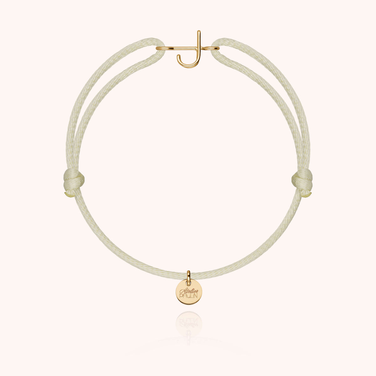 Armband Kordel Capitale Initiale — von Hand gefertigtes Geschenk Paris